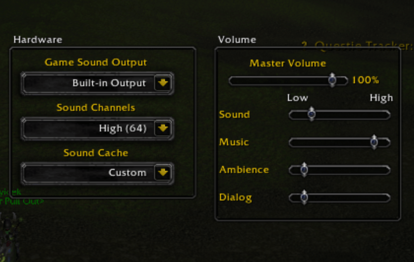 Optimal audio settings for questing in Howling Fjord r/classicwow