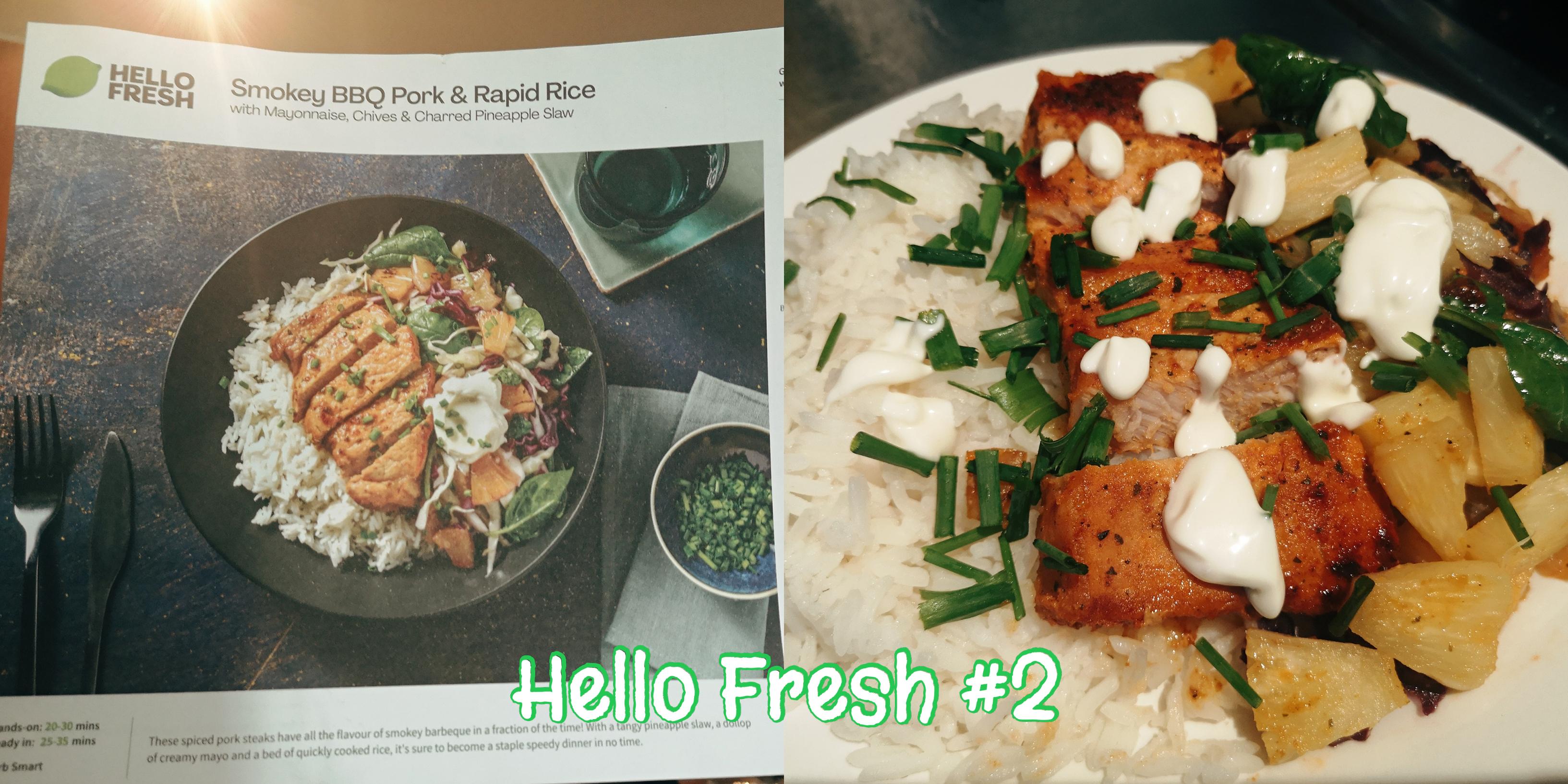 Smokey BBQ Pork & Rapid Rice 😍 r/hellofresh