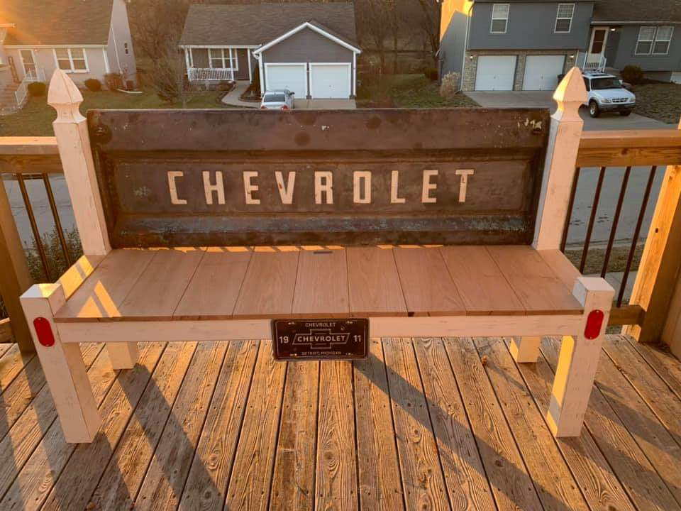 1st Furniture Piece Tailgate Bench r/woodworking