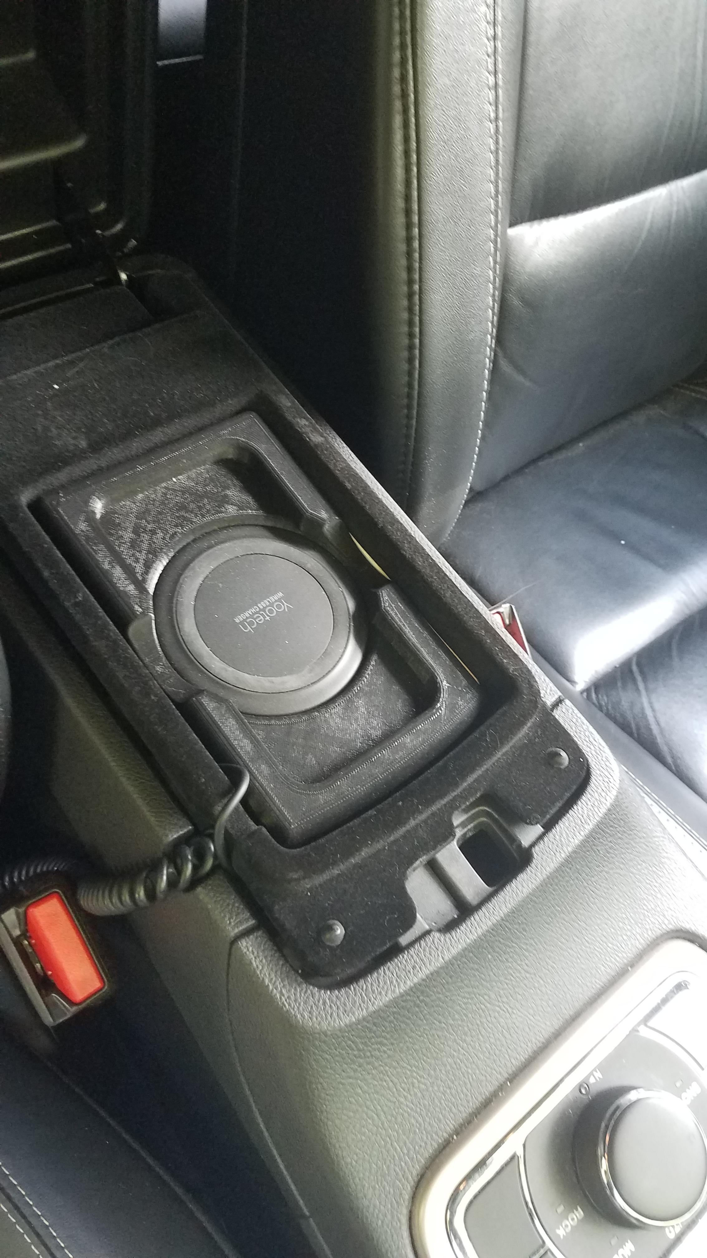 Phone cradle for wireless charging in my jeep. r/functionalprint