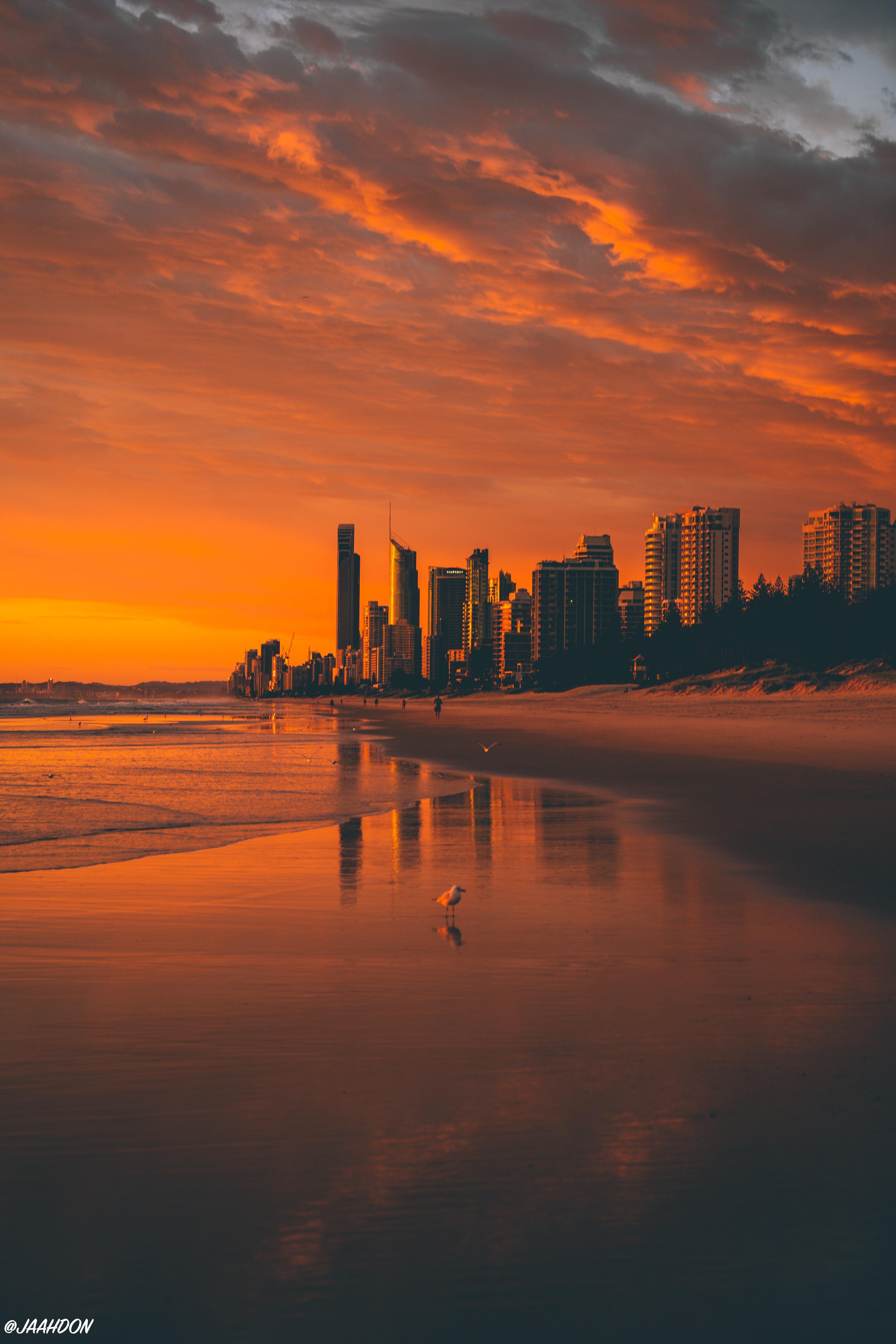 Craziest Sunrise I ever witnessed on the Gold Coast! Instagram jaahdon