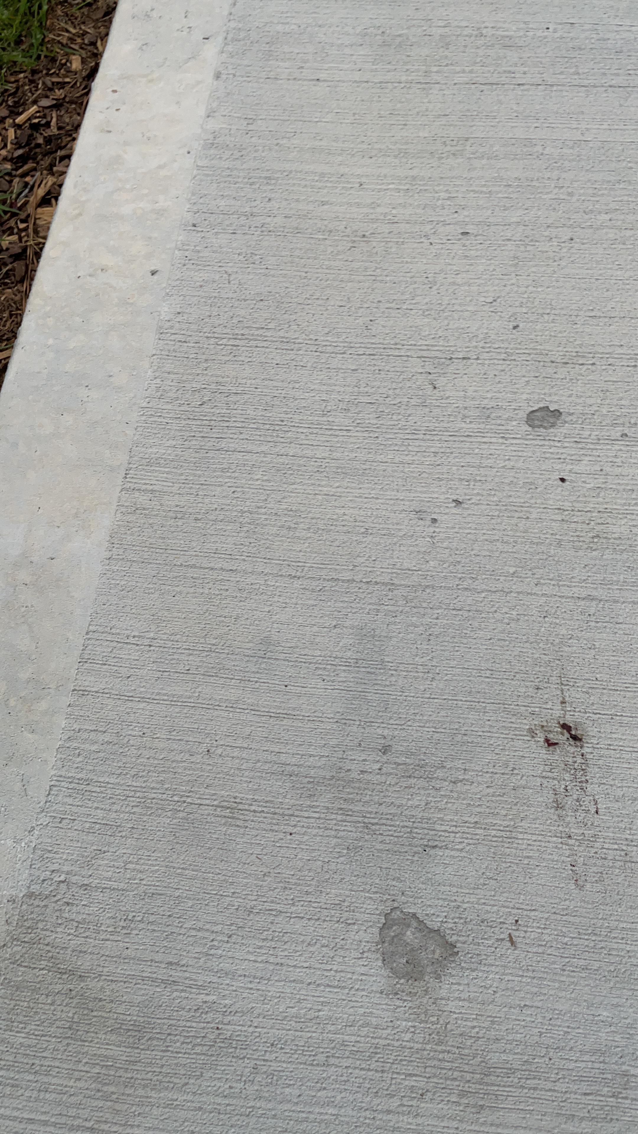 Chipping on the surface of our new backyard patio any way to stop it