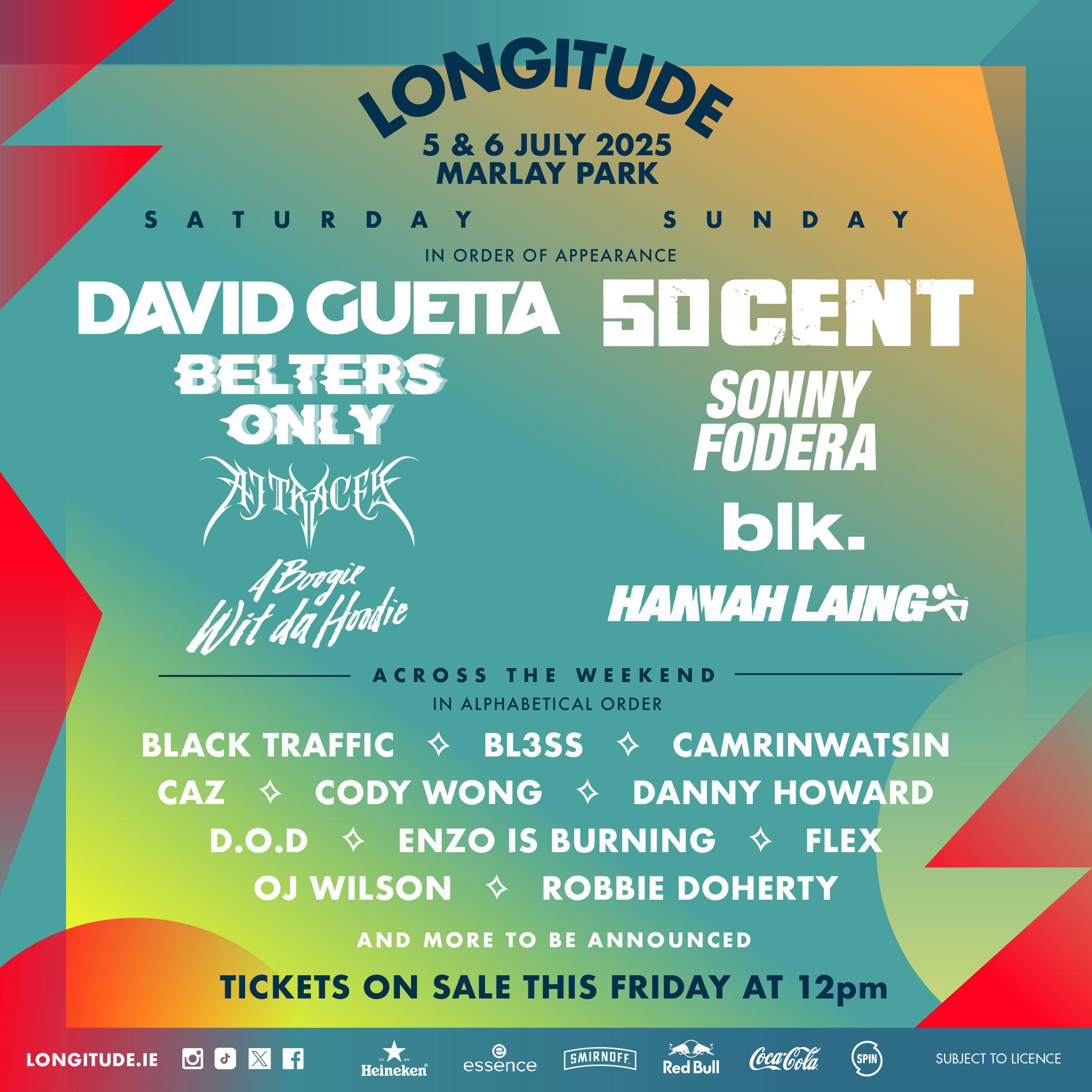 Longitude Festival 2025 (Dublin, Ireland) r/festivals