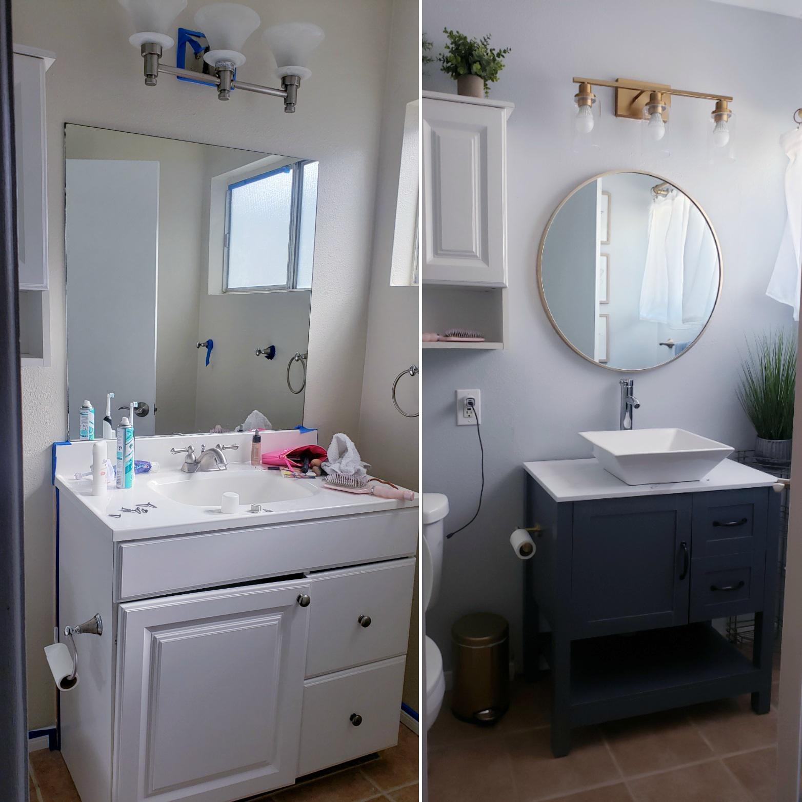 My bathroom renovation project that I did (almost) entirely on my own