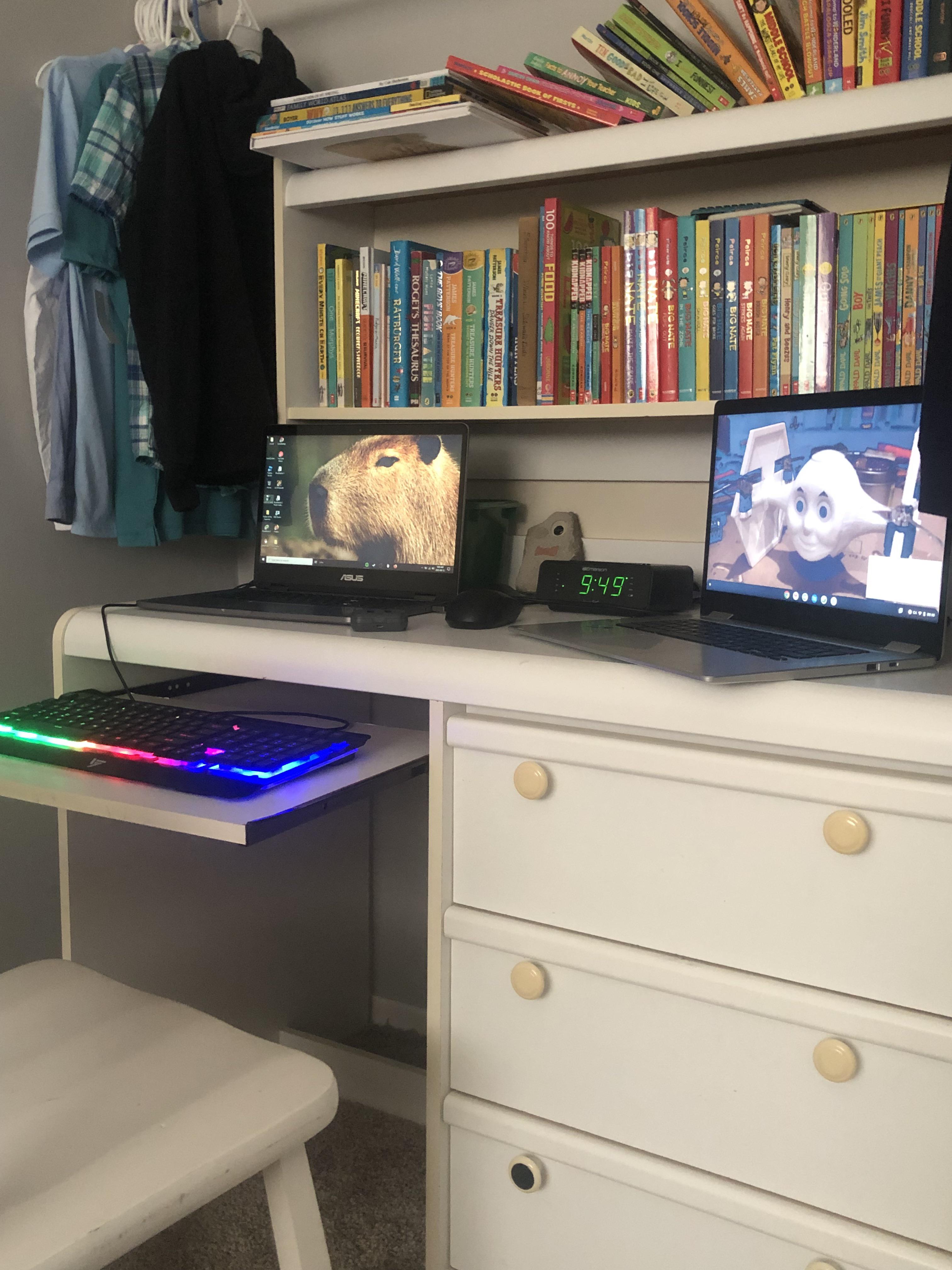 “2Monitor” Budget Laptop Setup gamingsetups