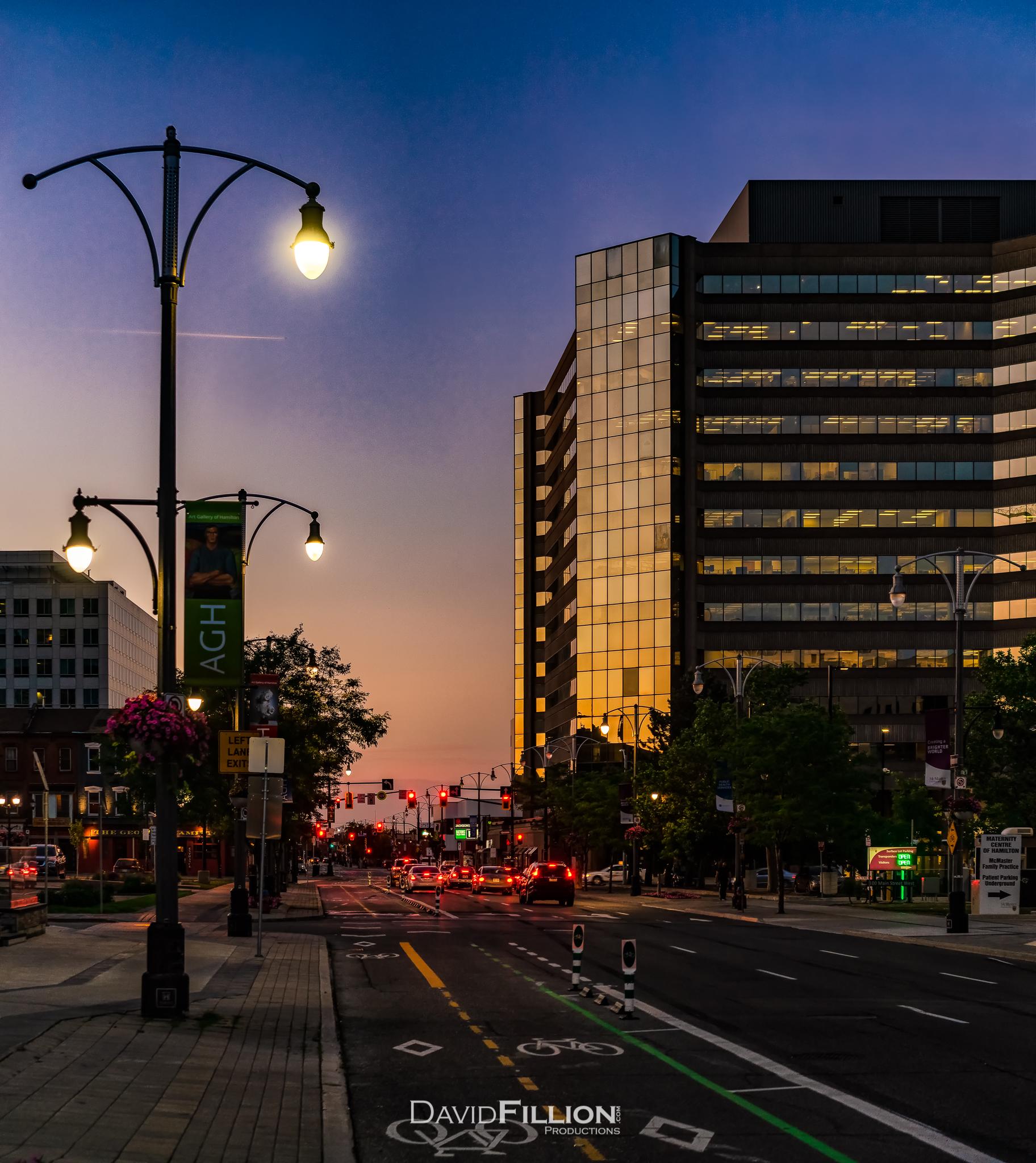 Golden Hour on Bay Street r/Hamilton