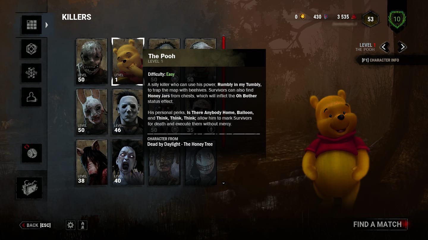 New killer LEAKED: The Pooh : deadbydaylight