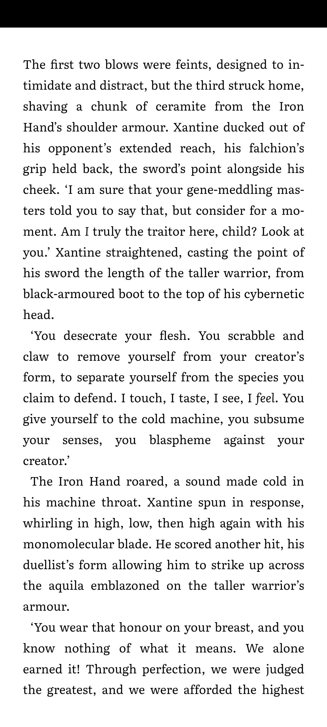 Average ec fan vs iron hands fan r/EmperorsChildren