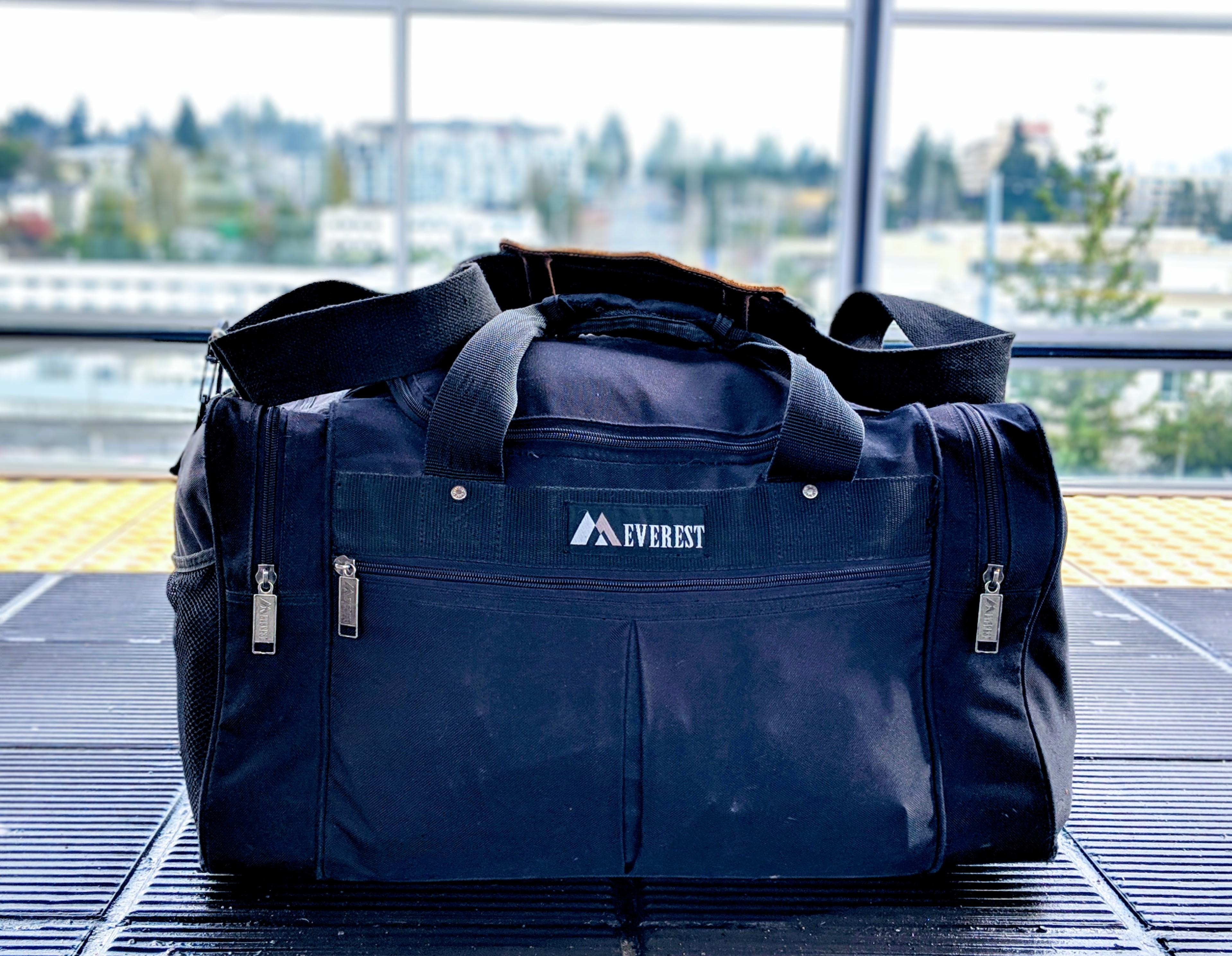 Everest Duffle Bag. Owned this since was 12 (18yrs). I overpack it all