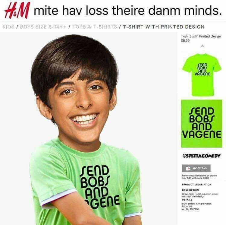 New H&M tshirt, must have r/BobsAndVagene