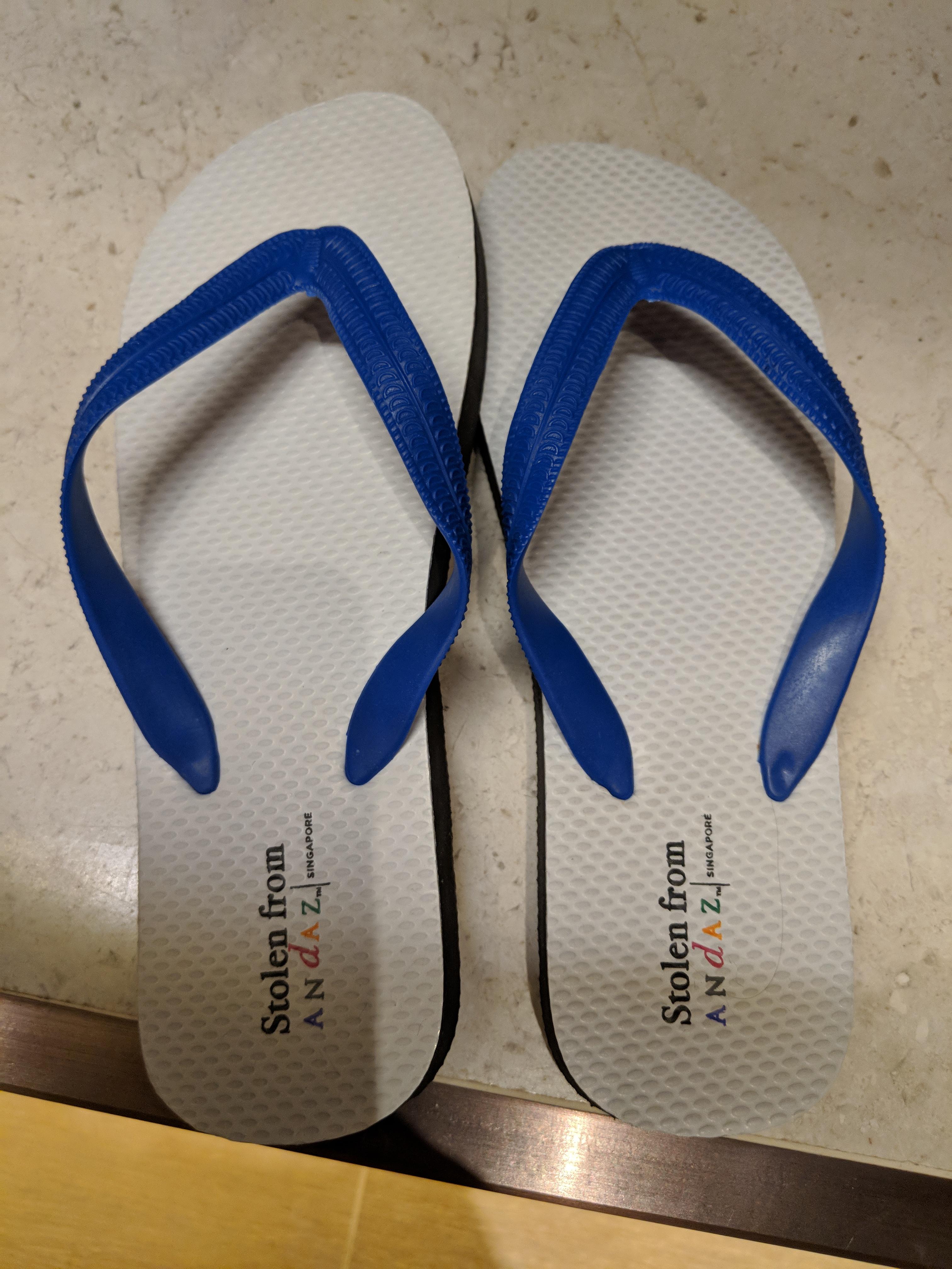 The slippers from a hotel r/mildlyinteresting
