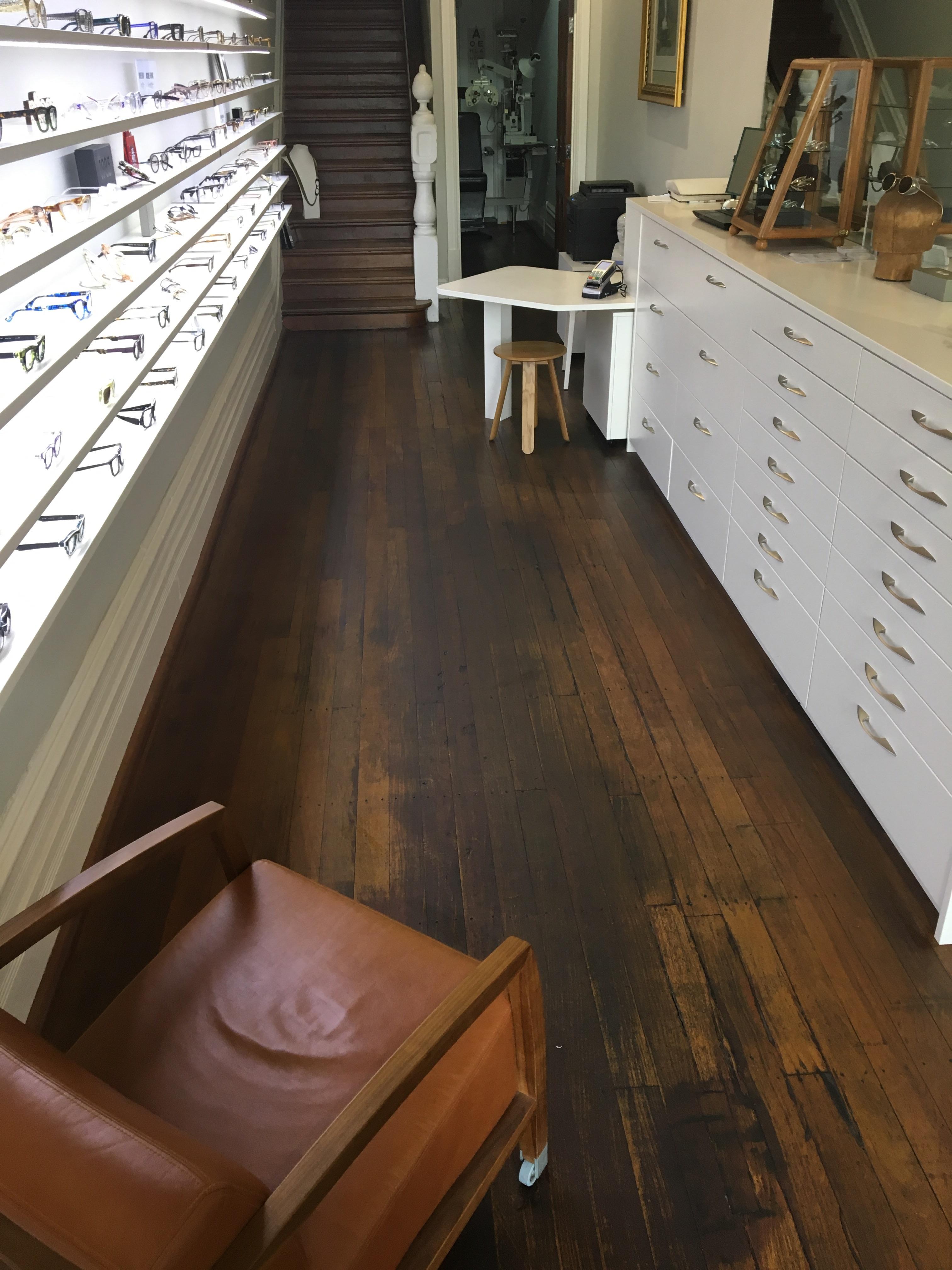 I work in what used to be the atrium of an old hotel. These are the