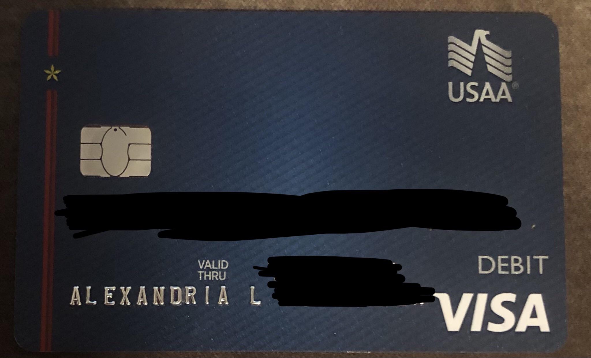New debit card, now this won't stop bothering me for years until I need