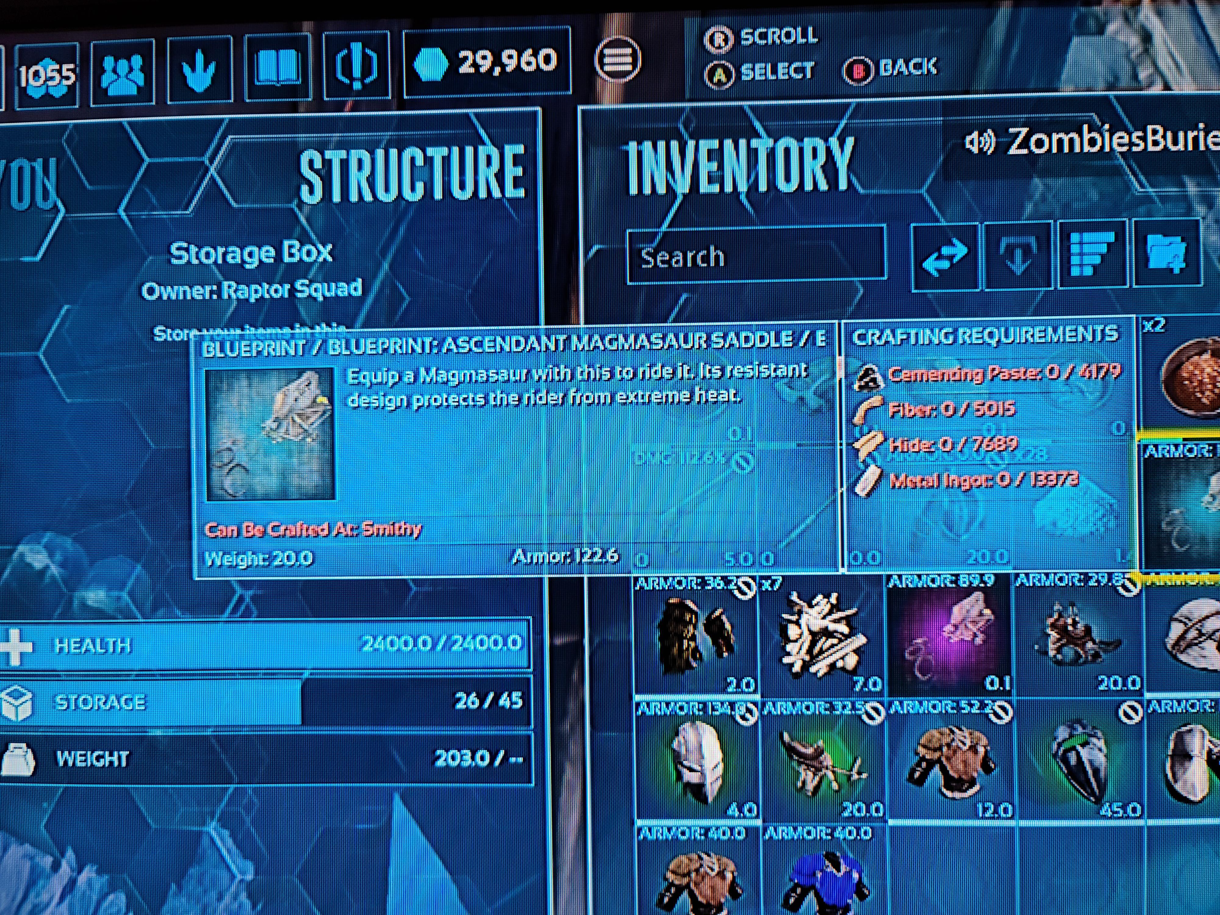 How would I craft this? No space in smithy ARK