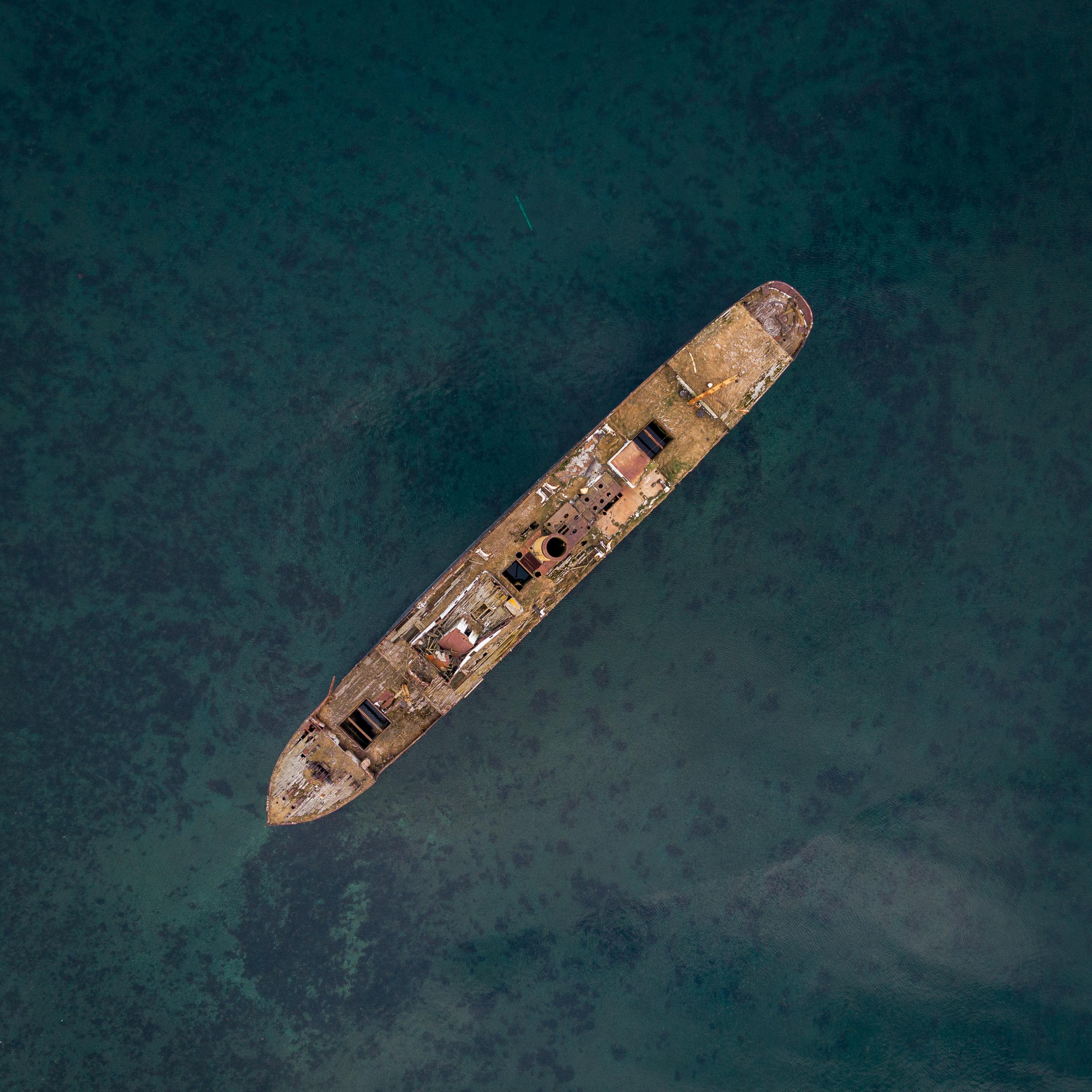 SS Kyle Shipwreck in Harbour Grace, NL, Canada r/drones