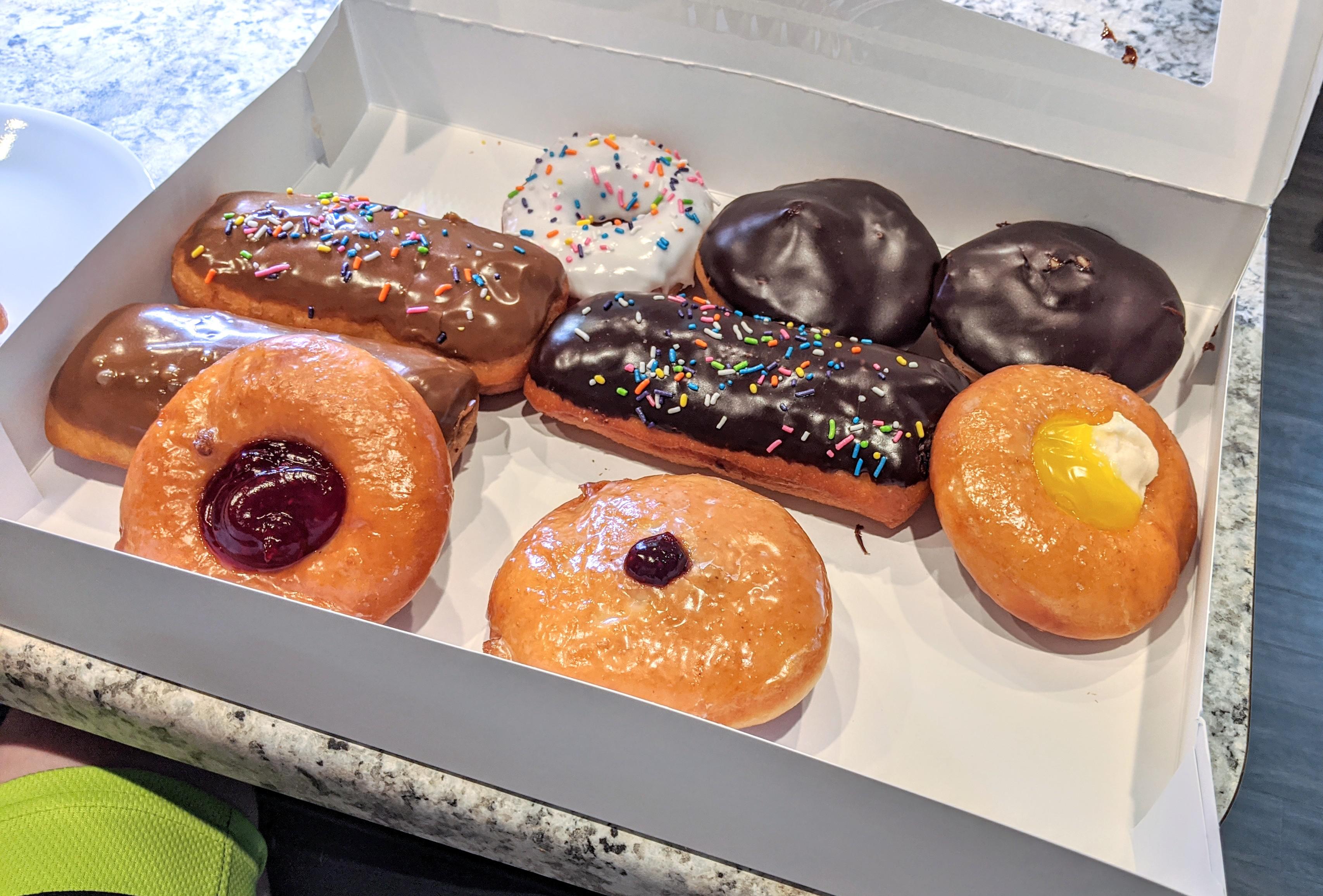 Sunday Donuts from our local grocery store. Doing our part for the economy (every single Sunday