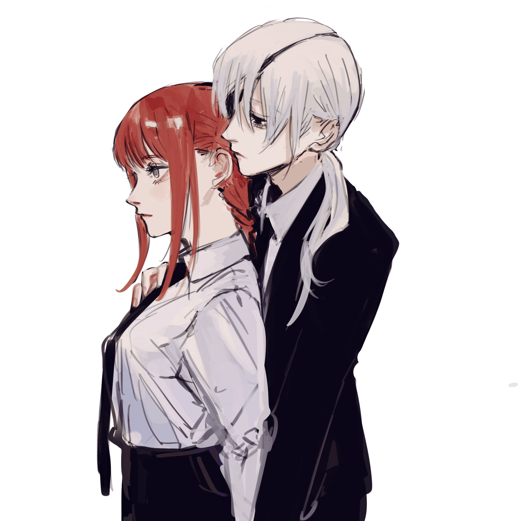 Makima and Quanxi (by 275jikanroudou on Twitter) r/ChainsawMan