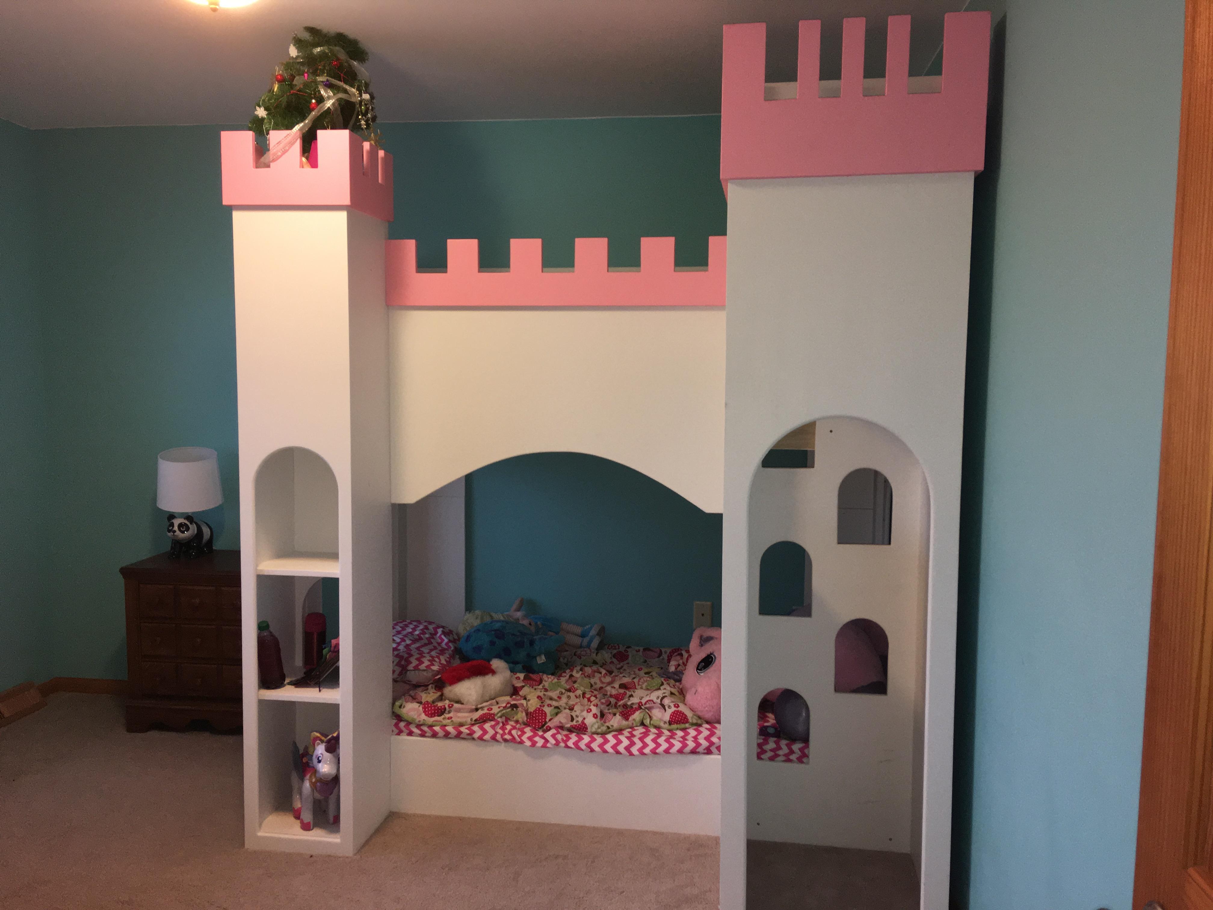 First big project complete Castle Bunk Bed woodworking