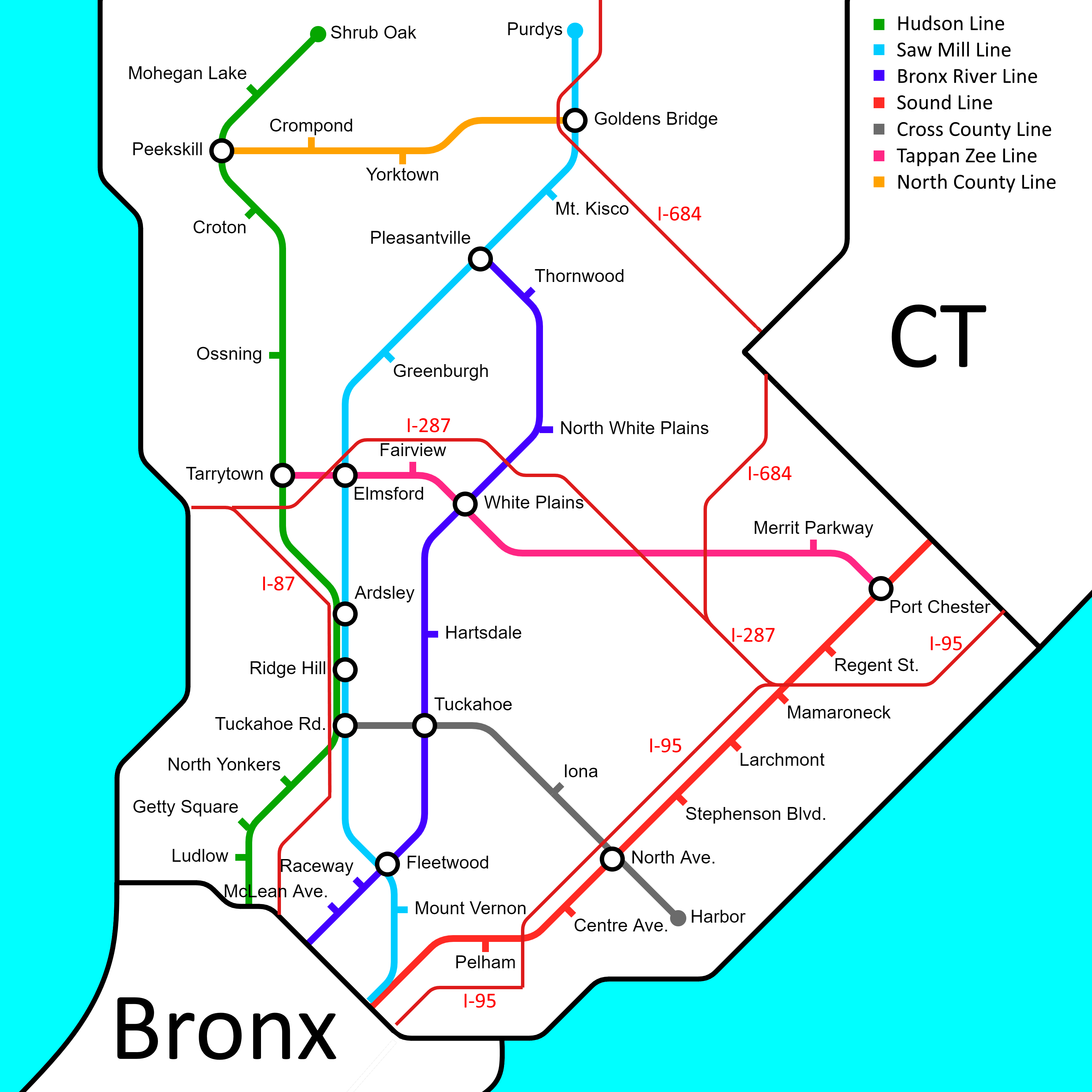Detailed Map Of Westchester County