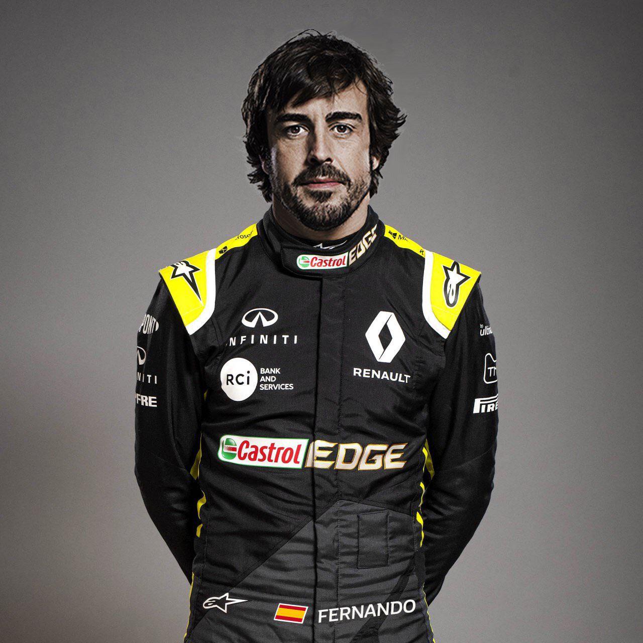 Fernando Alonso in a Renault race suit (fan edit) r/formula1
