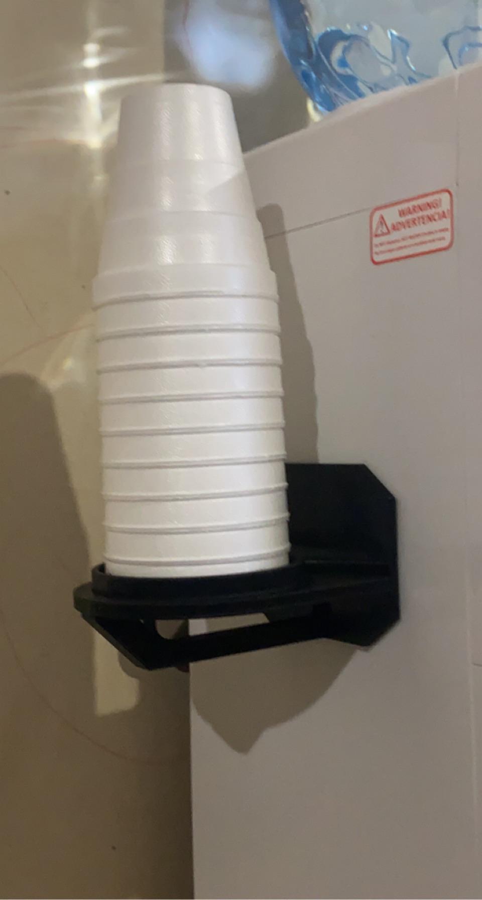 Totally over engineered foam cup holder for a water dispenser. r