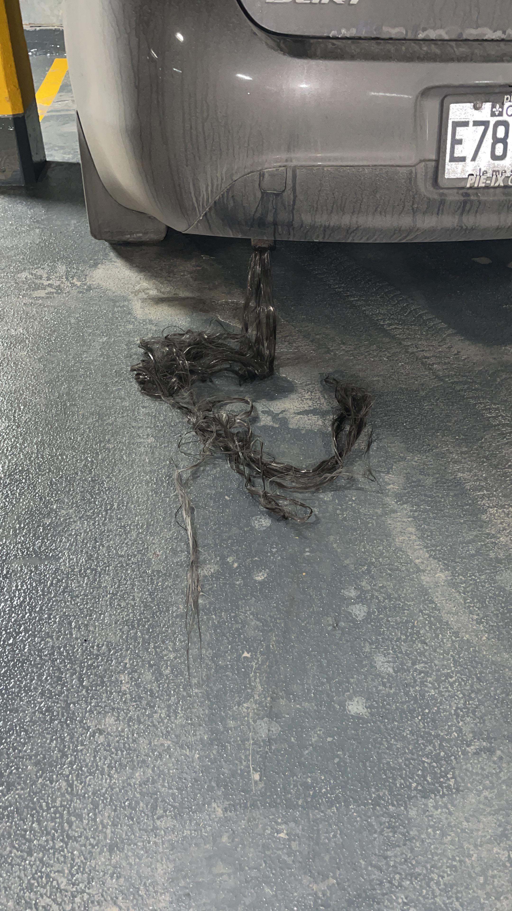 Hello Guys Odd hair like material coming out of the exhaust!! Does any