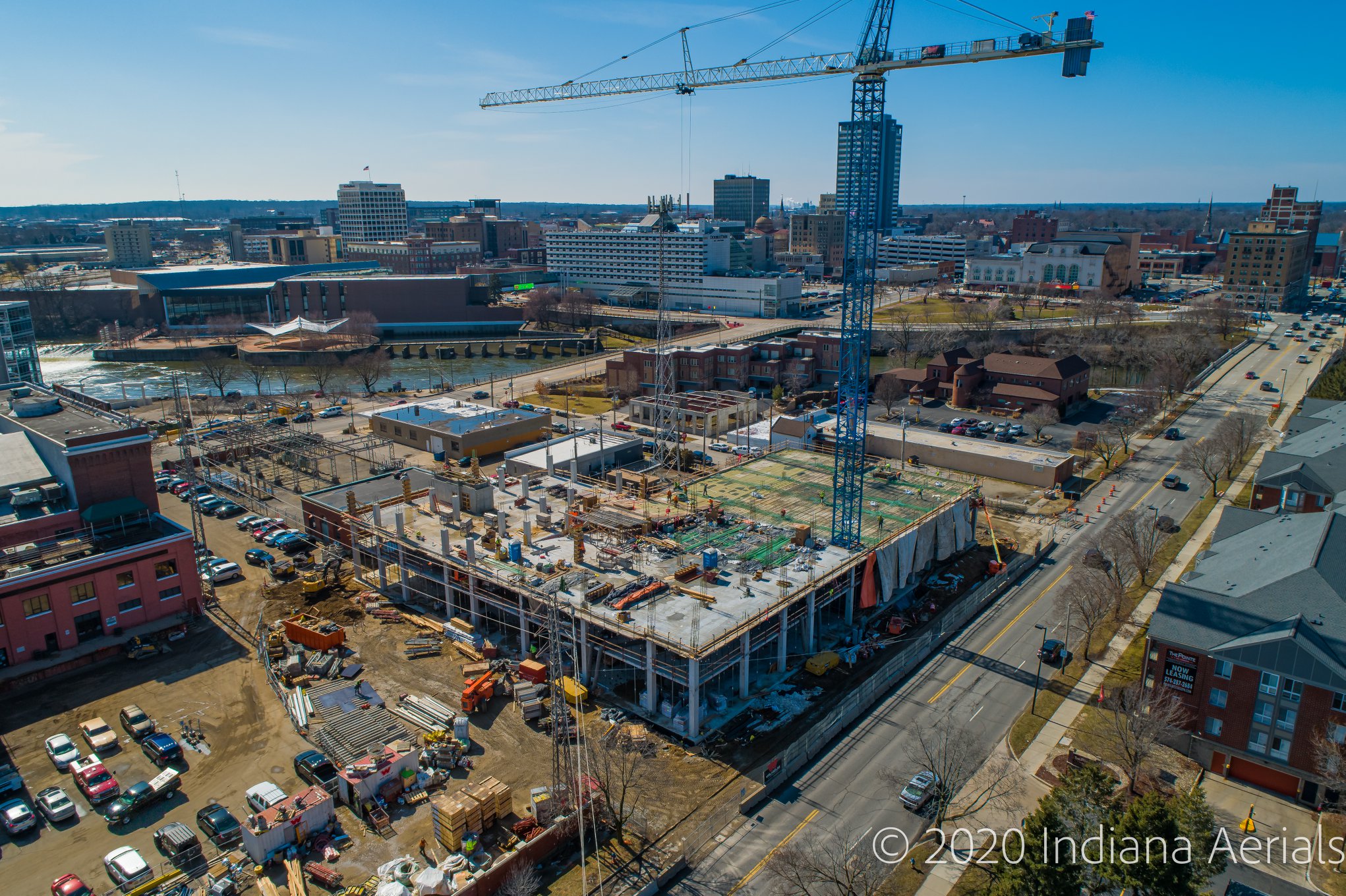 300 E. Lasalle Construction. Matthews LLC. Thanks as always to Indiana Aerial. r/CityofSouthBend