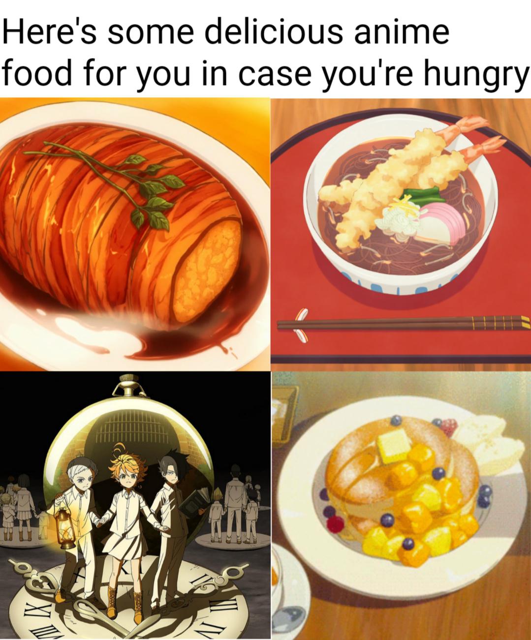 Anime food looks better in anime Animemes