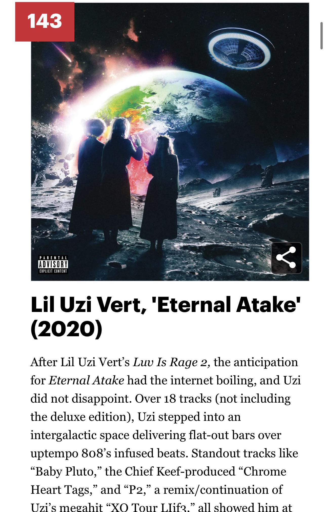 Rolling Stone has EA on the 200 Greatest HipHop Albums of All Time r