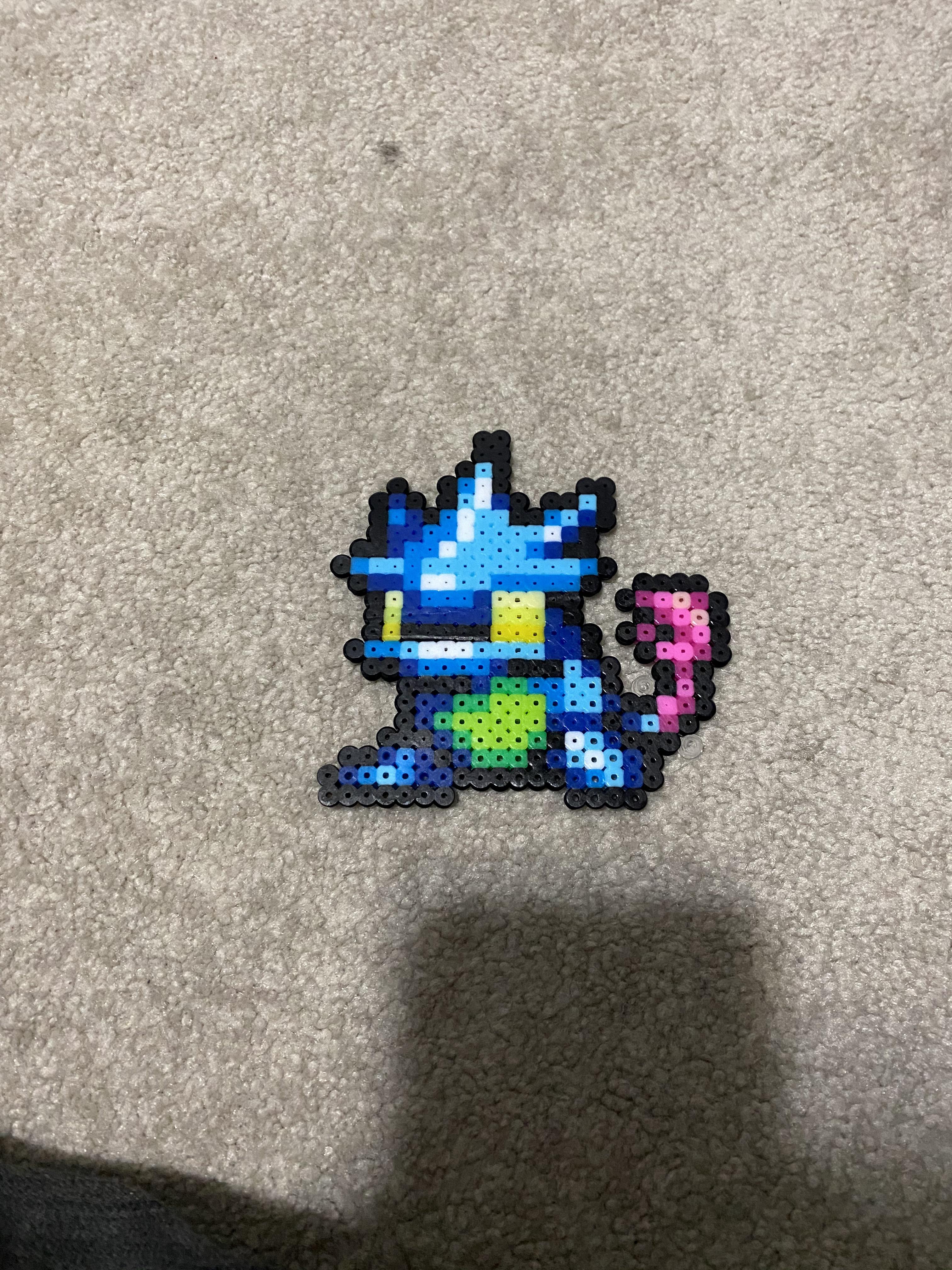 For all my fellow Ravers/gamers also! I made this pretty cool Mercury Djinn perler what do y’all