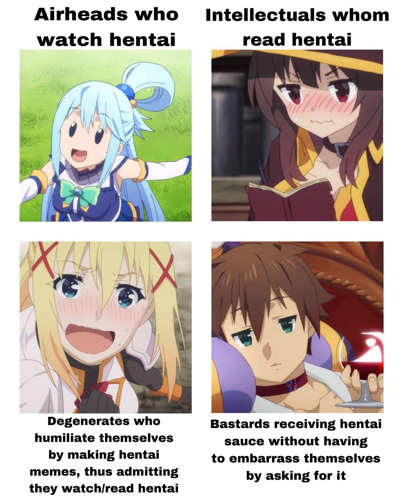 There’s only 4 categories of weebs. I’m bottom left. Animemes