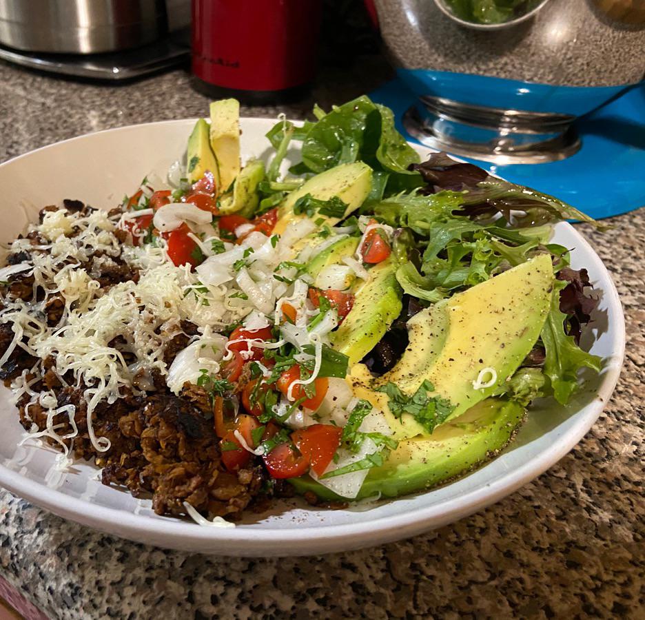 Vegetarian taco bowls in 10 min r/15minutefood