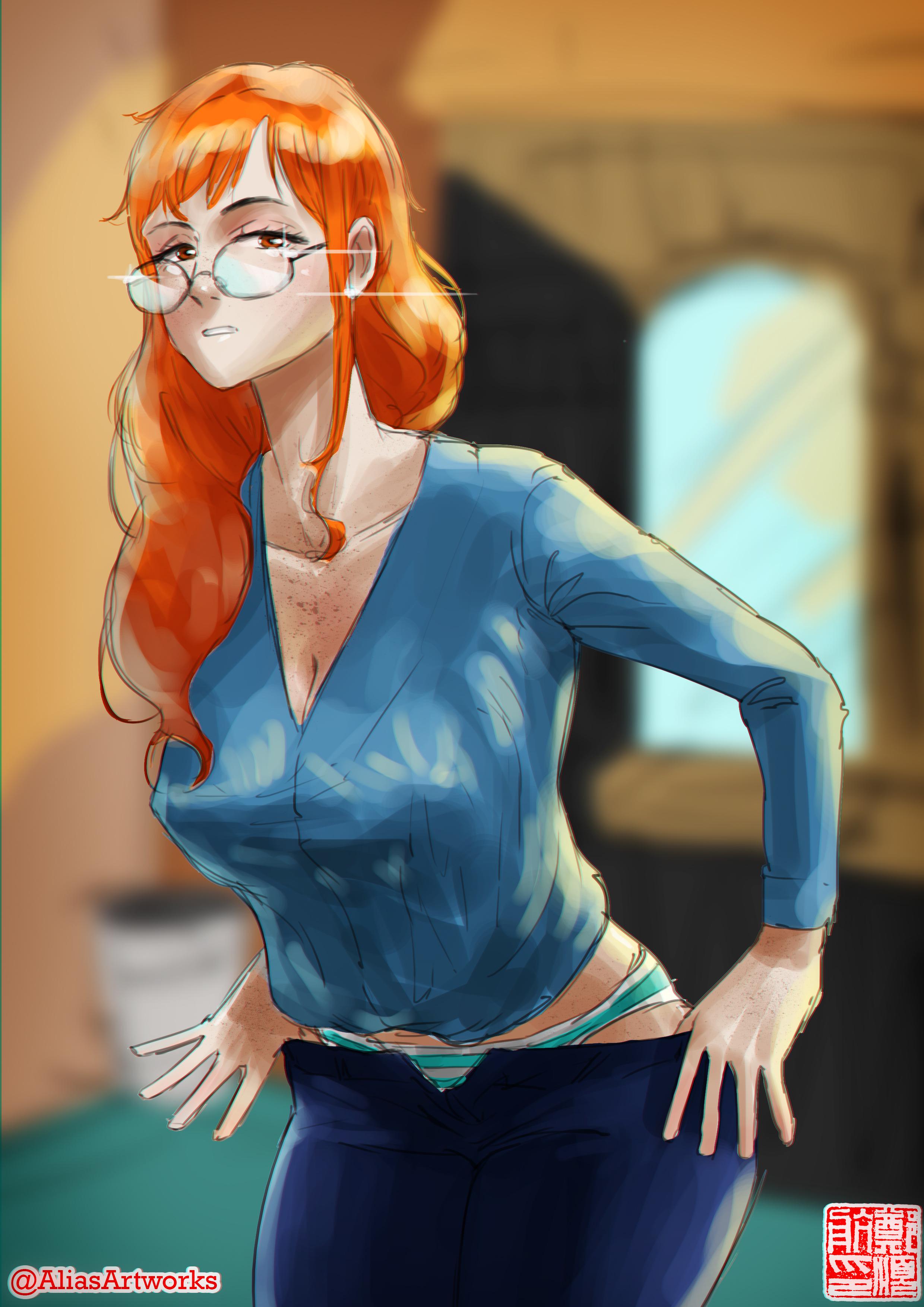 [oc] Glasses Nami r/OnePiece