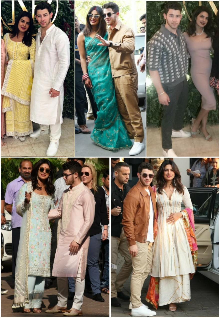 Anniversary Throwback Priyanka Chopra's pre and postwedding looks
