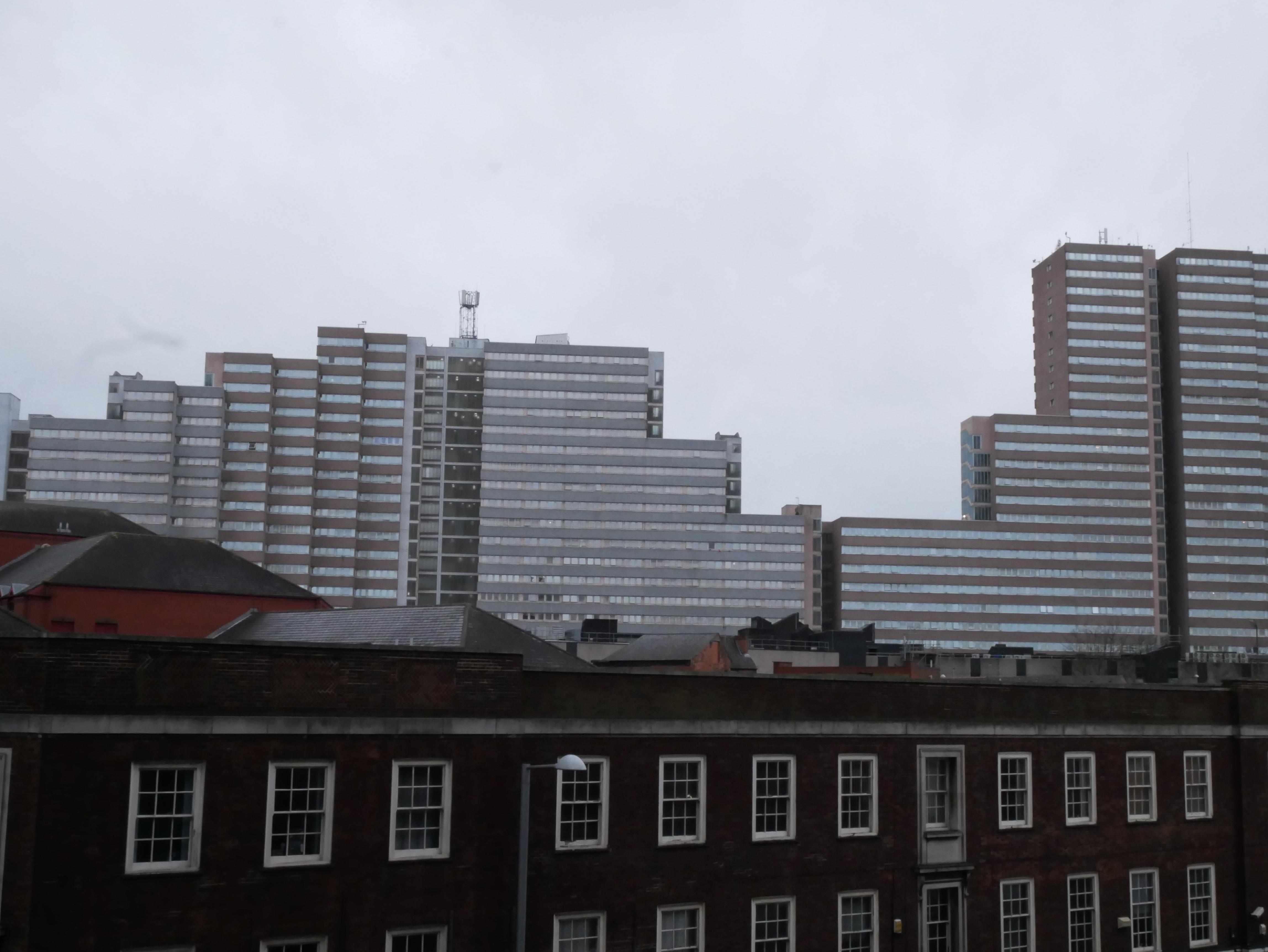The victoria flats on a grim day r/nottingham