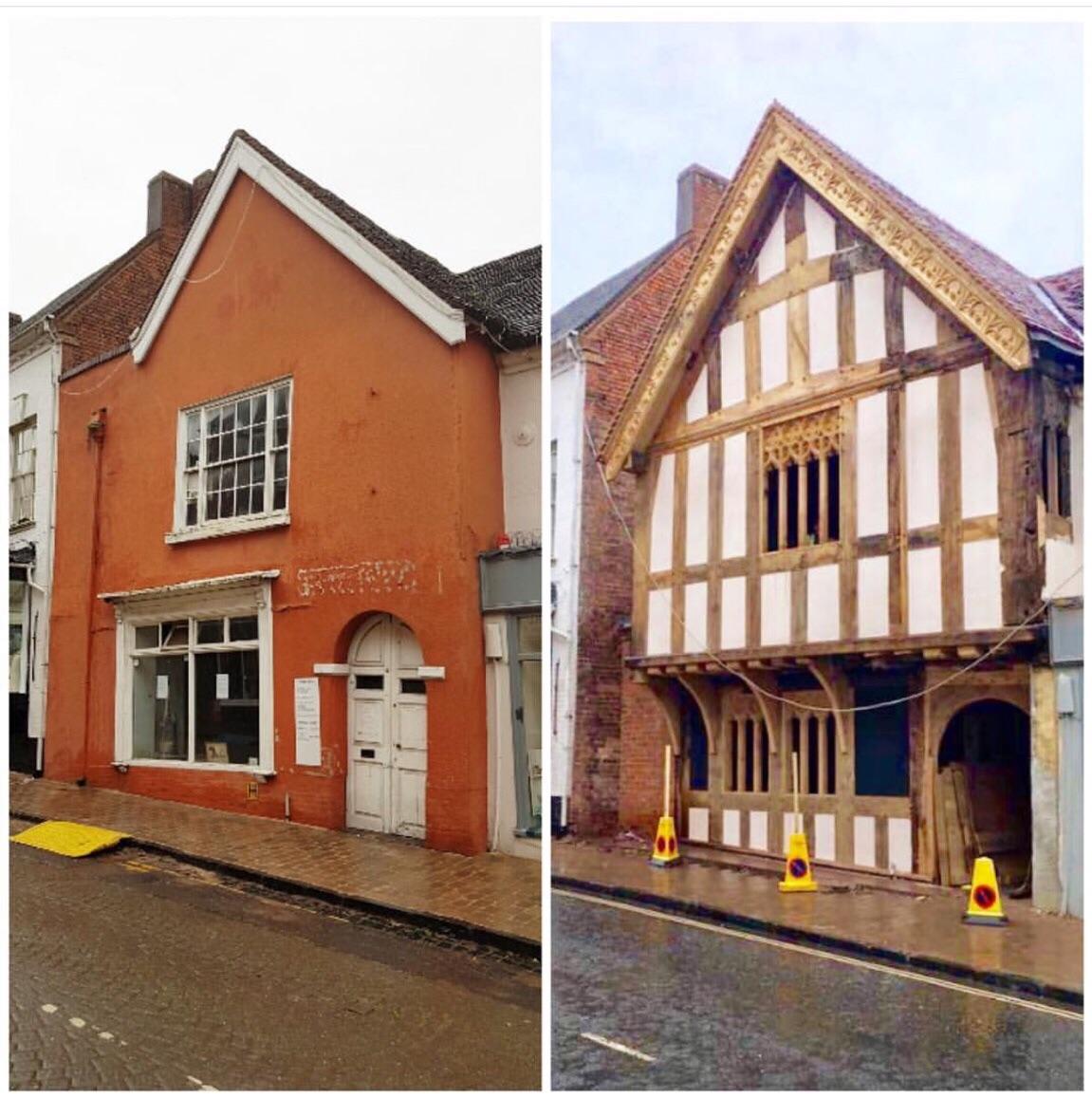 31 high street droitwich. The scaffold came down yesterday to reveal