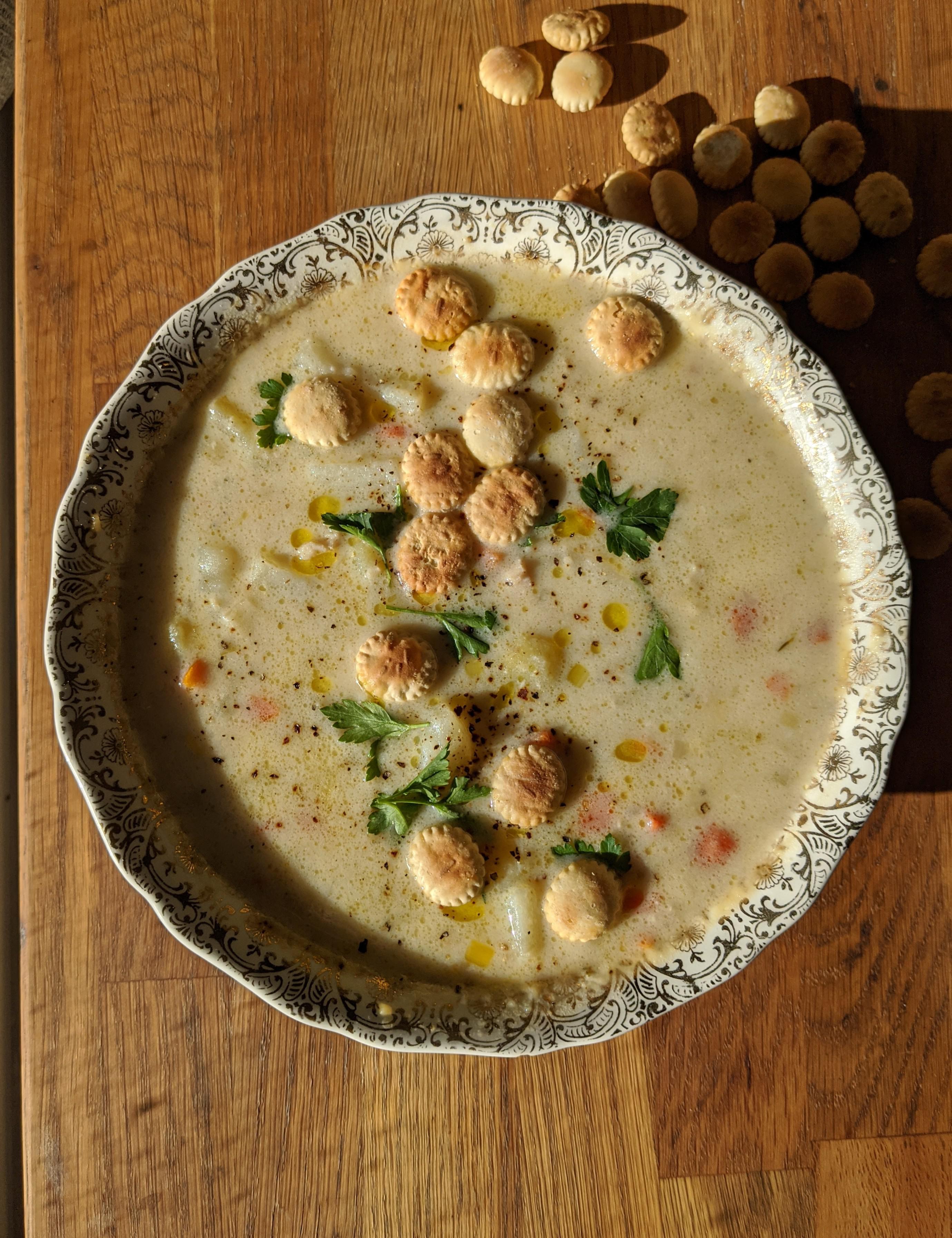 [homemade] clam chowder r/food