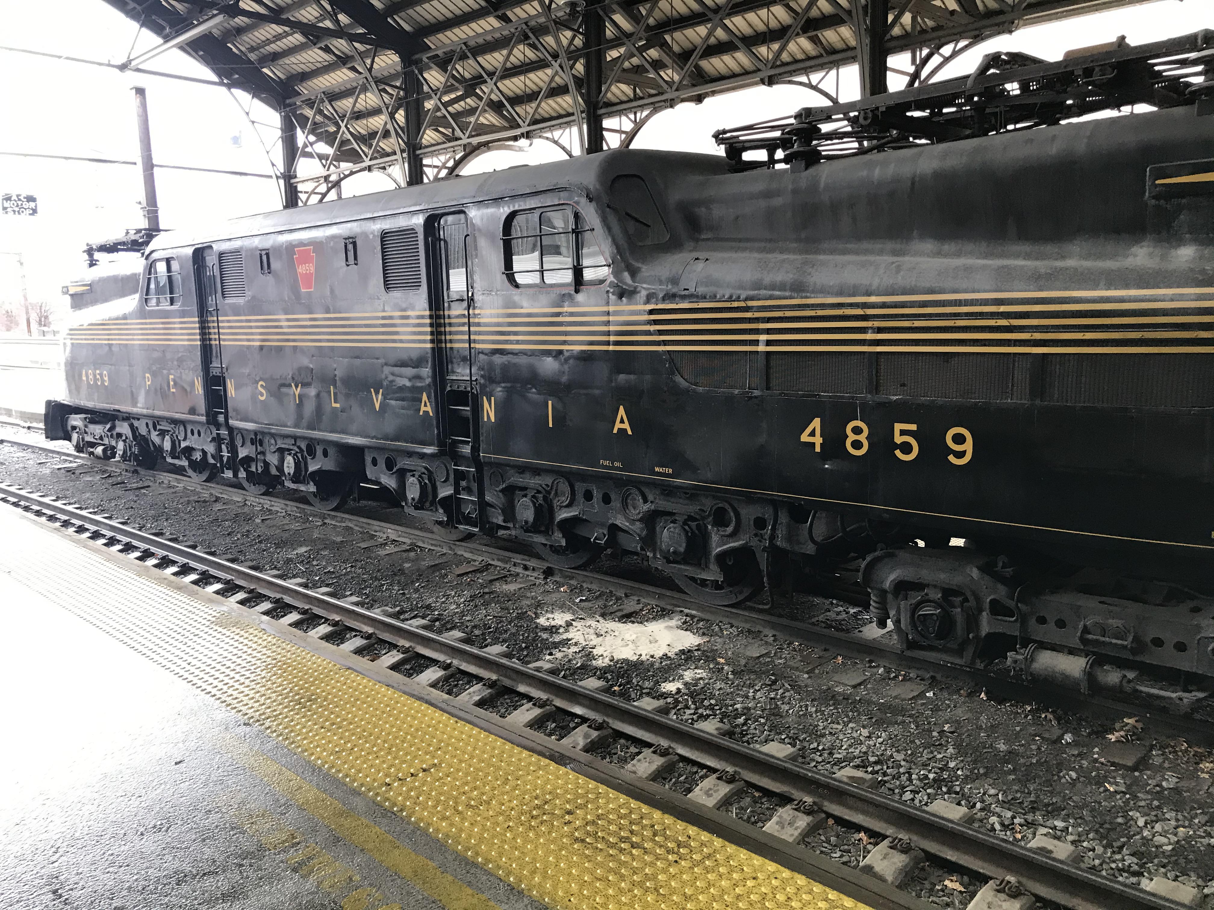 Old Pennsylvania RR Engine at the Harrisburg Station r/Amtrak