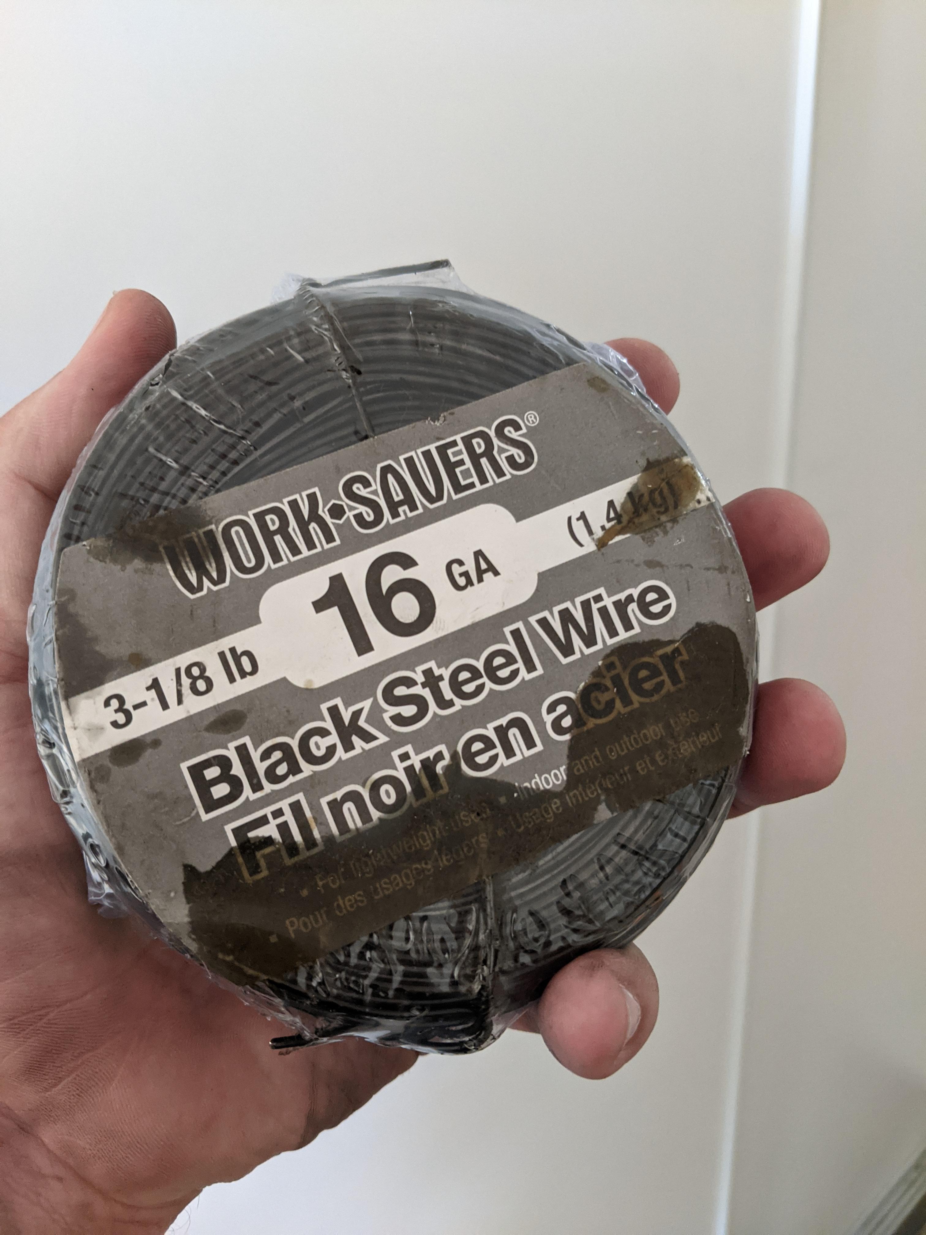 I want to use this mild steel wire for crafts but it's covered in black