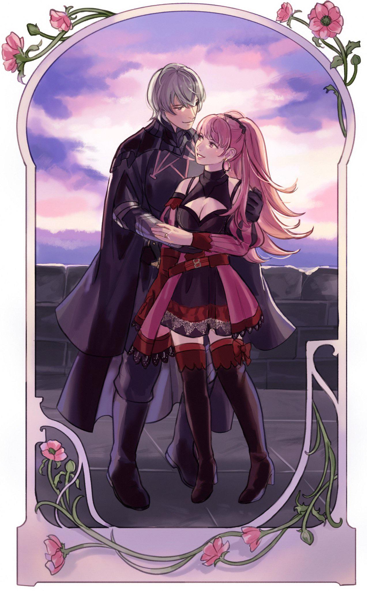 The second Byleth x Hilda art I’ve commissioned from tamafries on Twitter r/hildalore