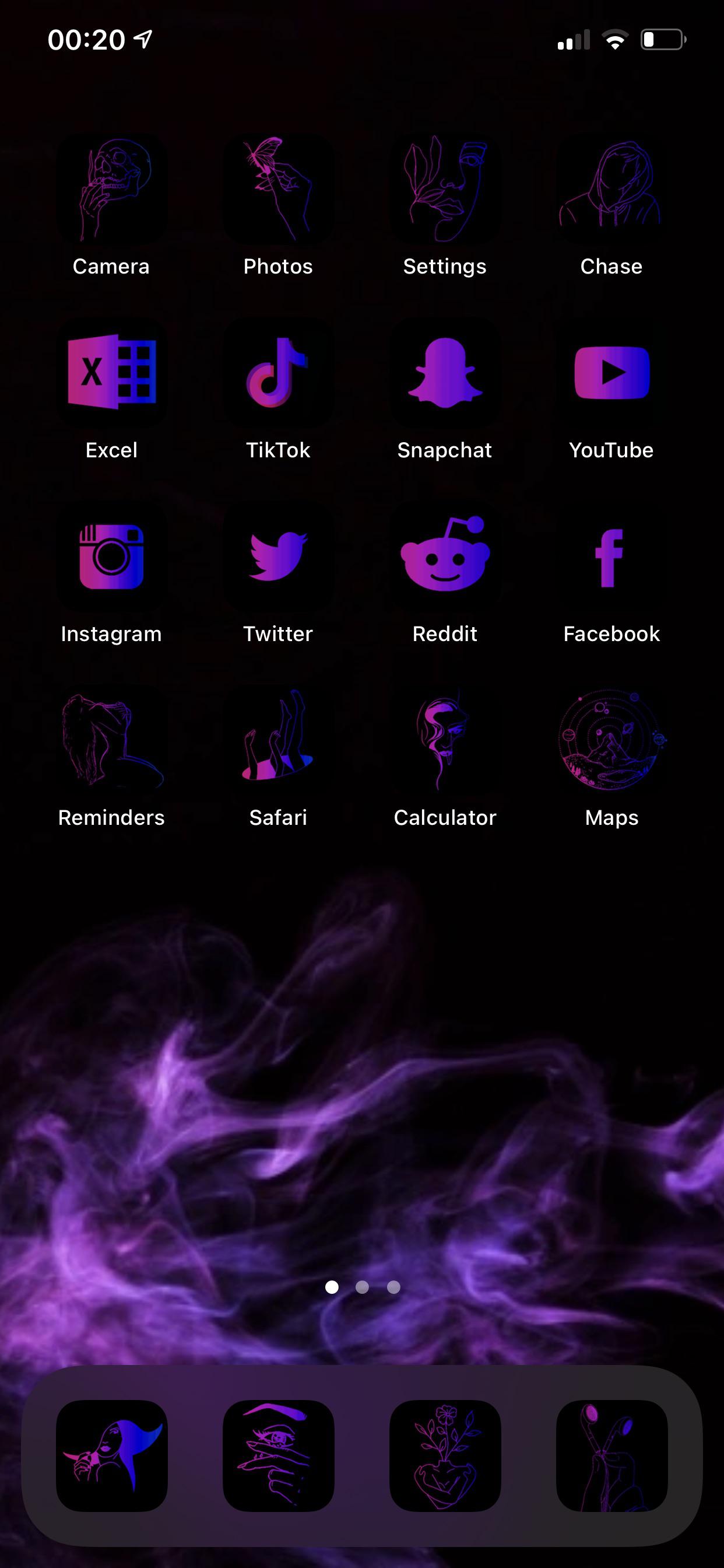 Bi pride Home Screen I made r/lgbt