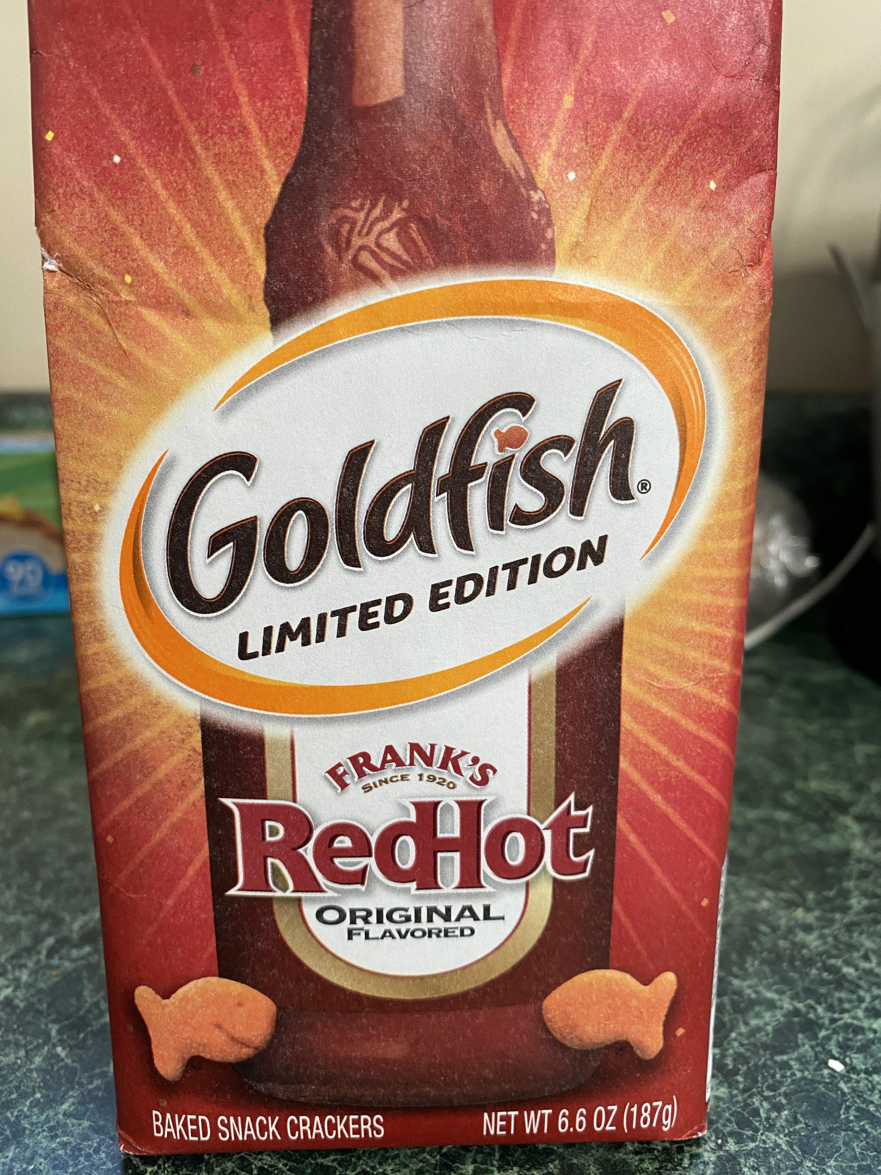 Got my hands on some Frank’s Red Hot goldfish! r/spicy