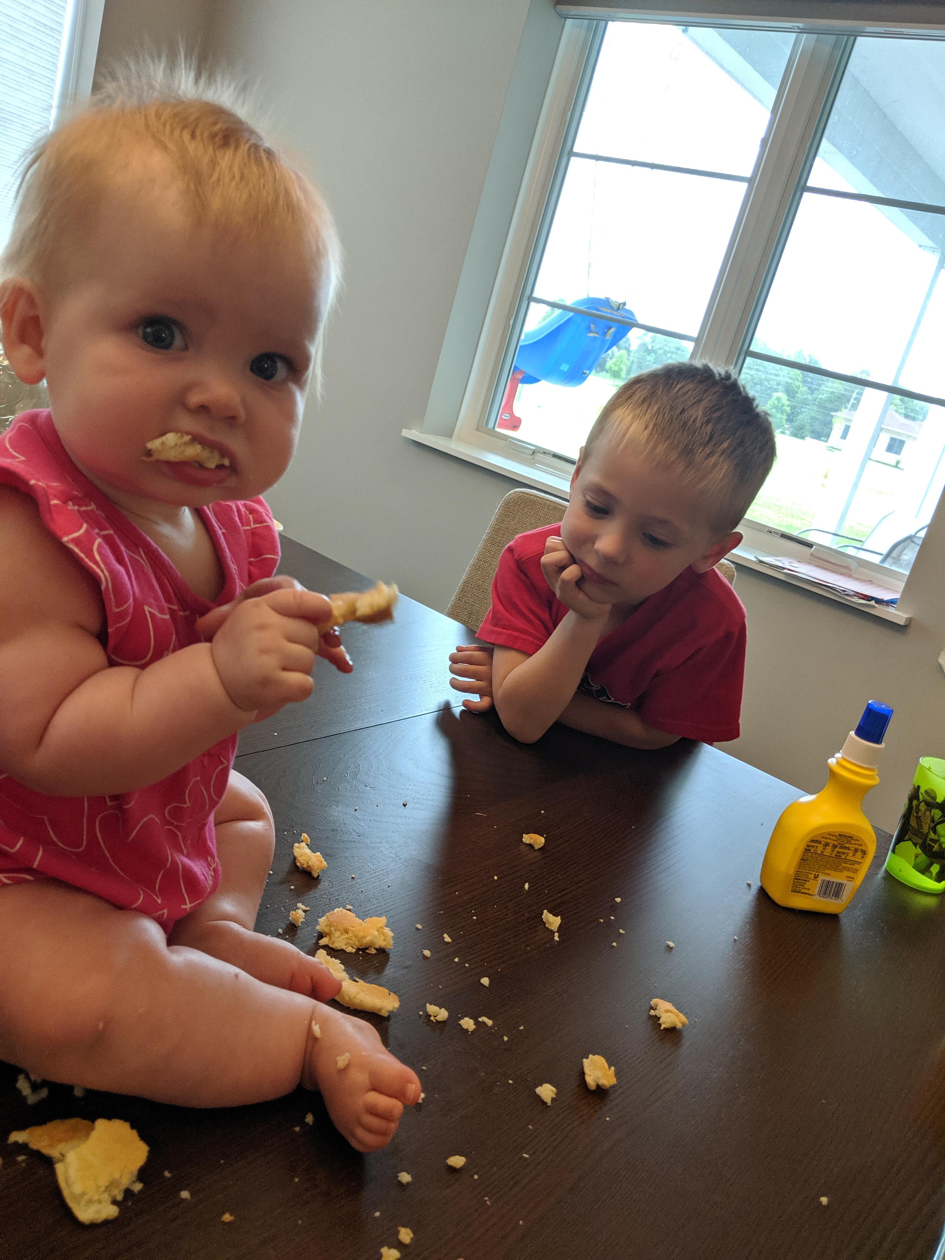 9month old has been refusing solid foods for a week so we're letting