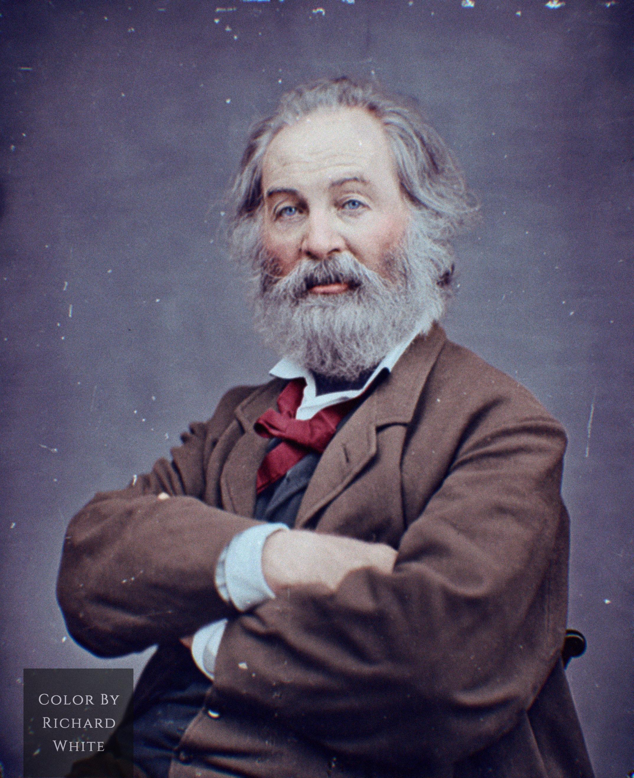 Walt Whitman, 1865. (Colorized) r/OldSchoolCool
