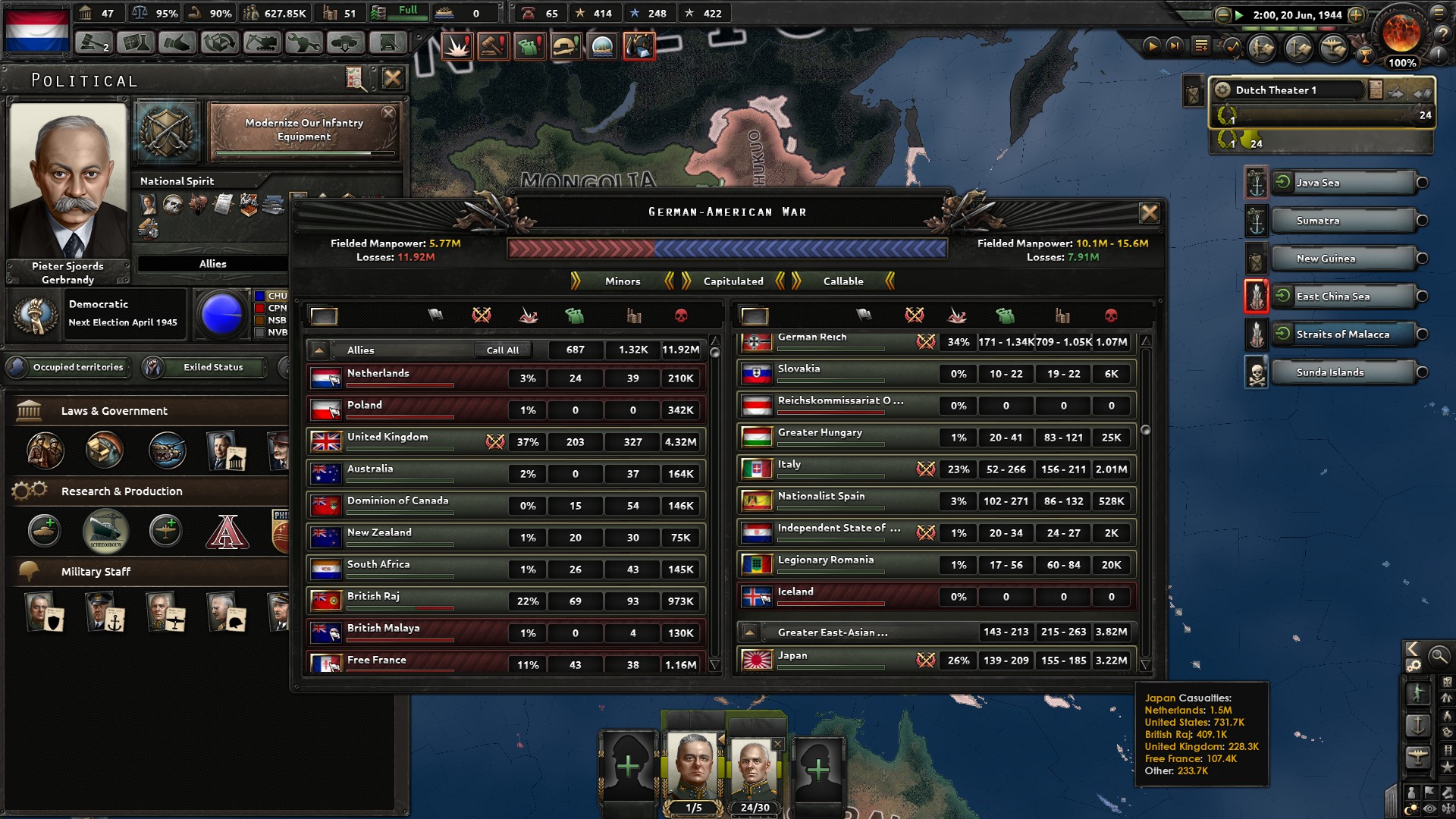 War participation score is BROKEN Sunk over a million Japs, still only