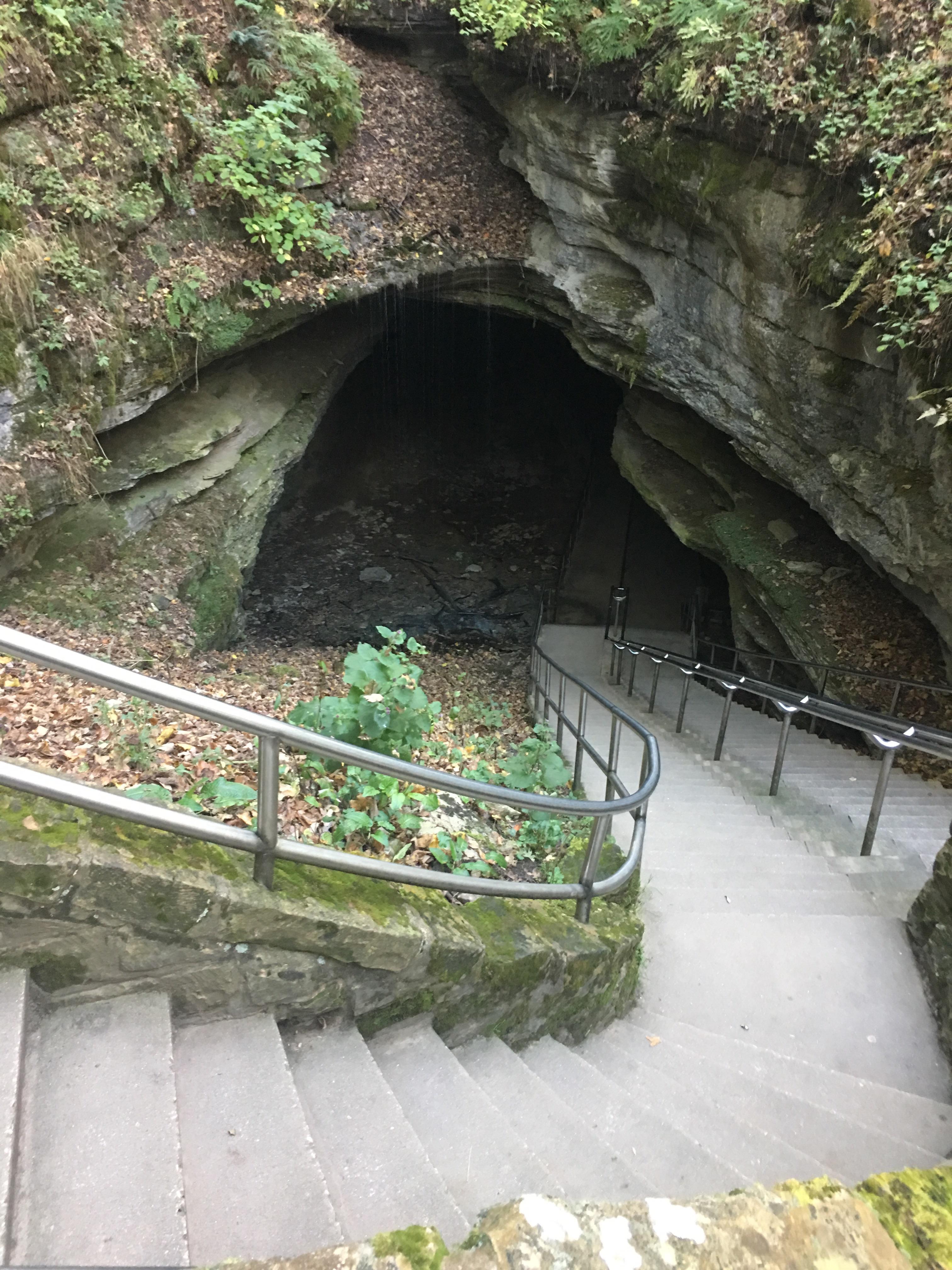 The Historic entrance to Mammoth Cave at Mammoth Cave National Park in