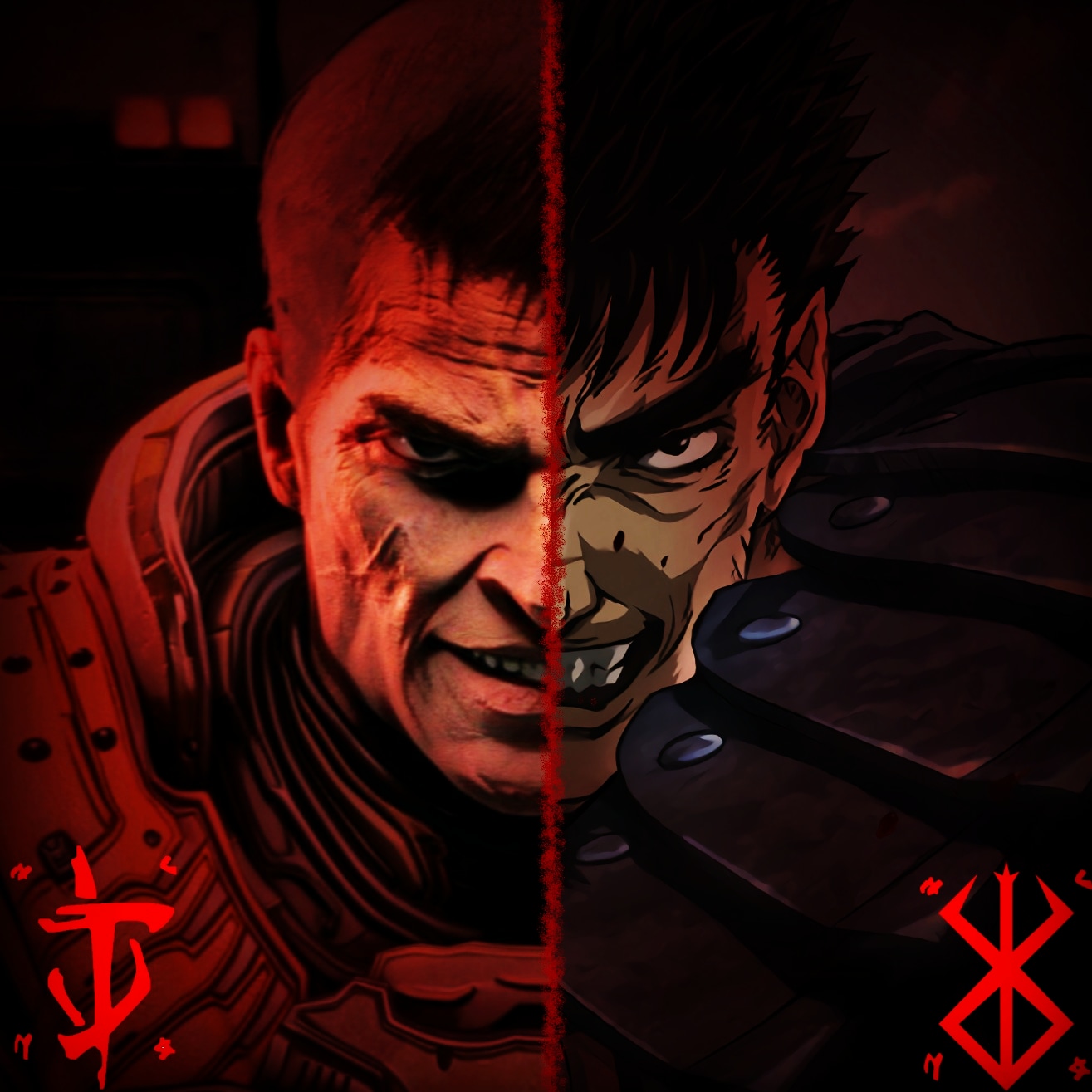 Crossover edit with r/berserk r/Doom