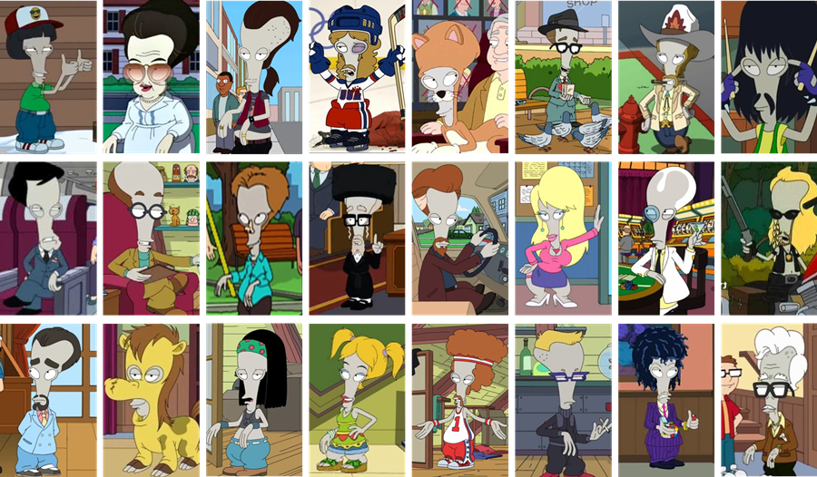 Imagine every TVshow is just a spin off on Roger's personas. Who would