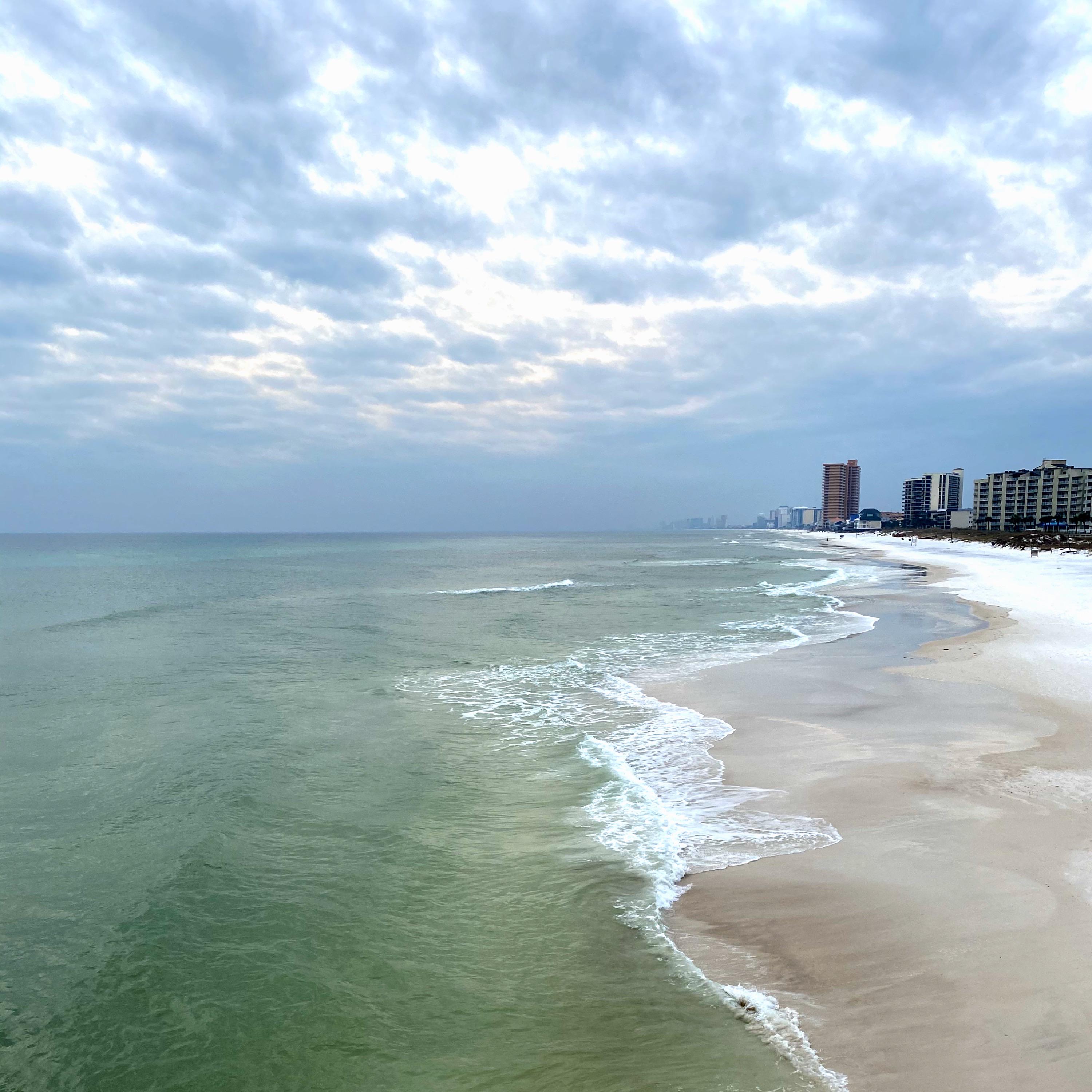 Panama City Beach, FL •••• Almost empty shores in the winter months. So