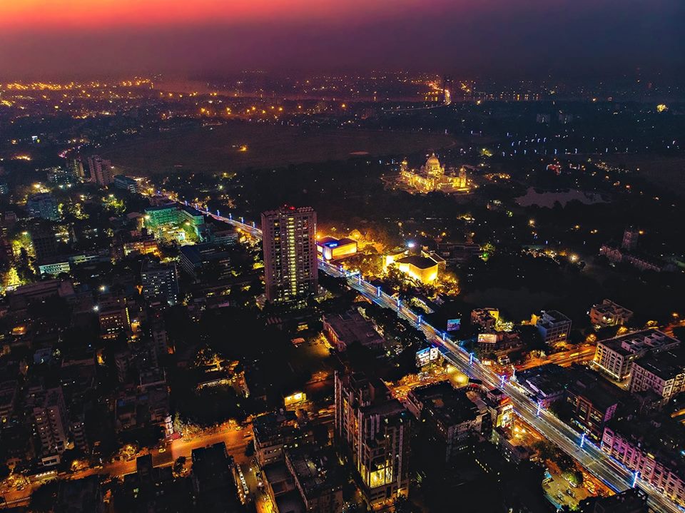 Central Calcutta at night. Credits Krishanu Chanda. r/india